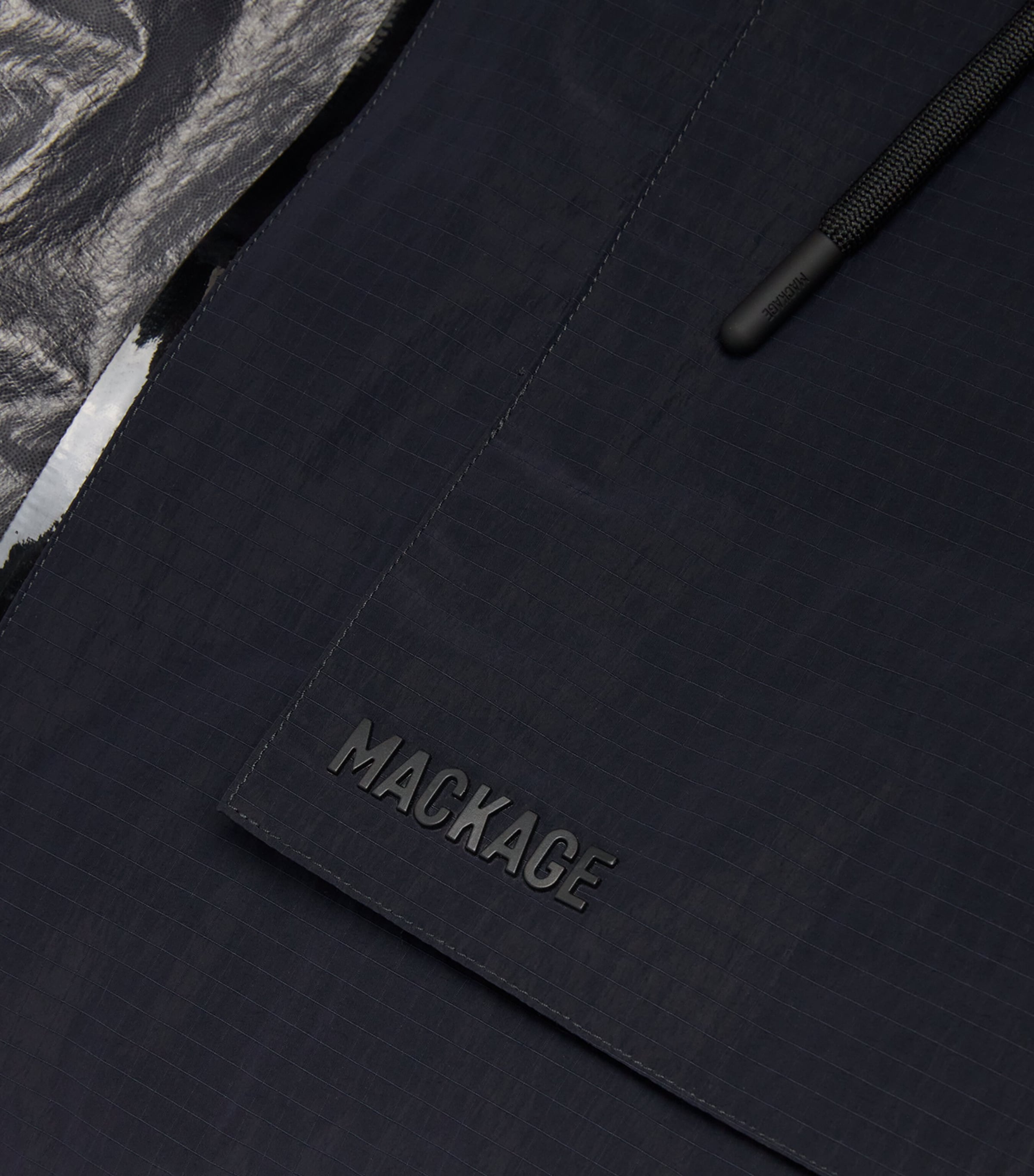 Long Shell Gage Parka NAVY Image 5