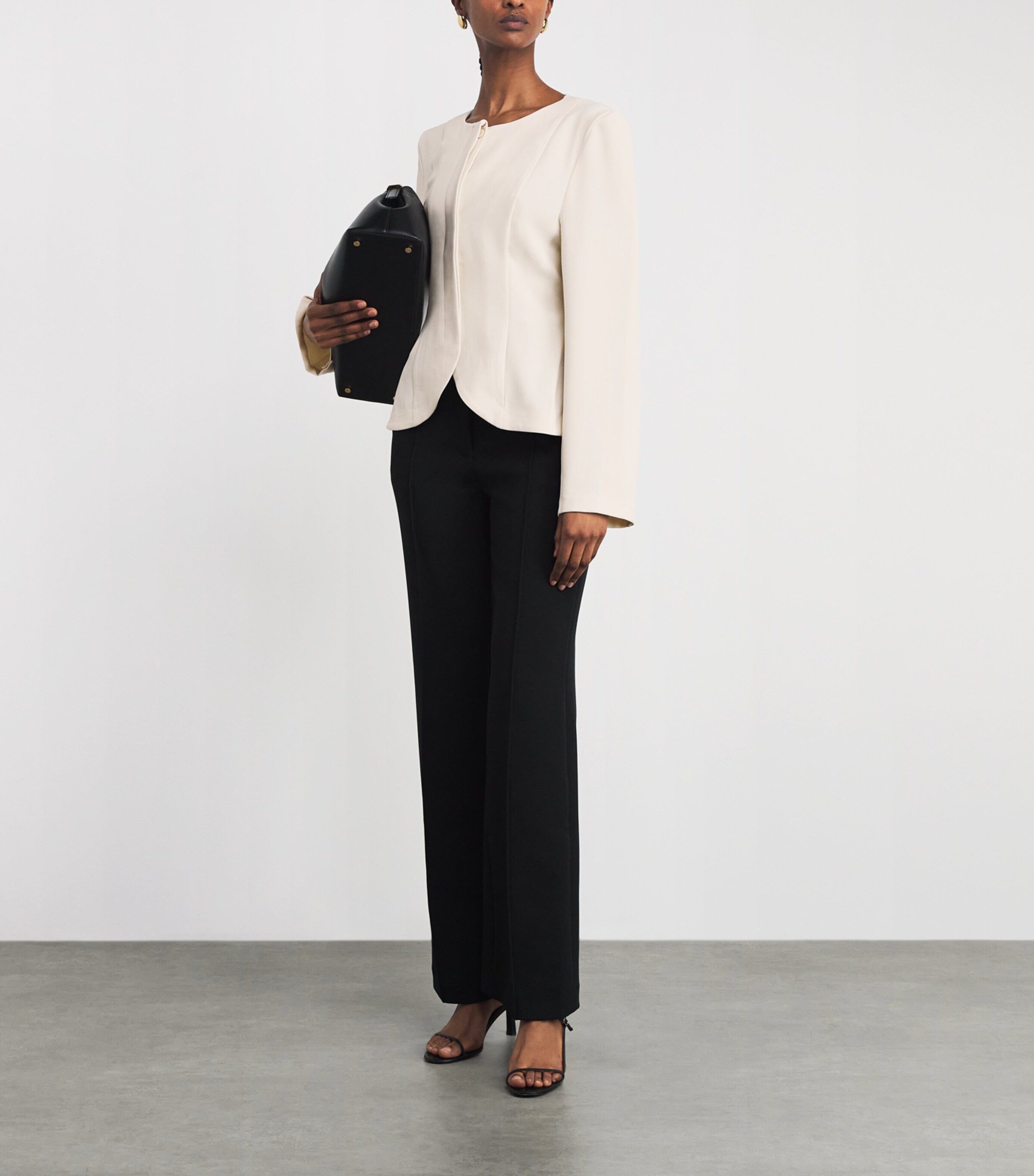 Stylein Womens Brienne Peplum Jacket Ivory Image 2