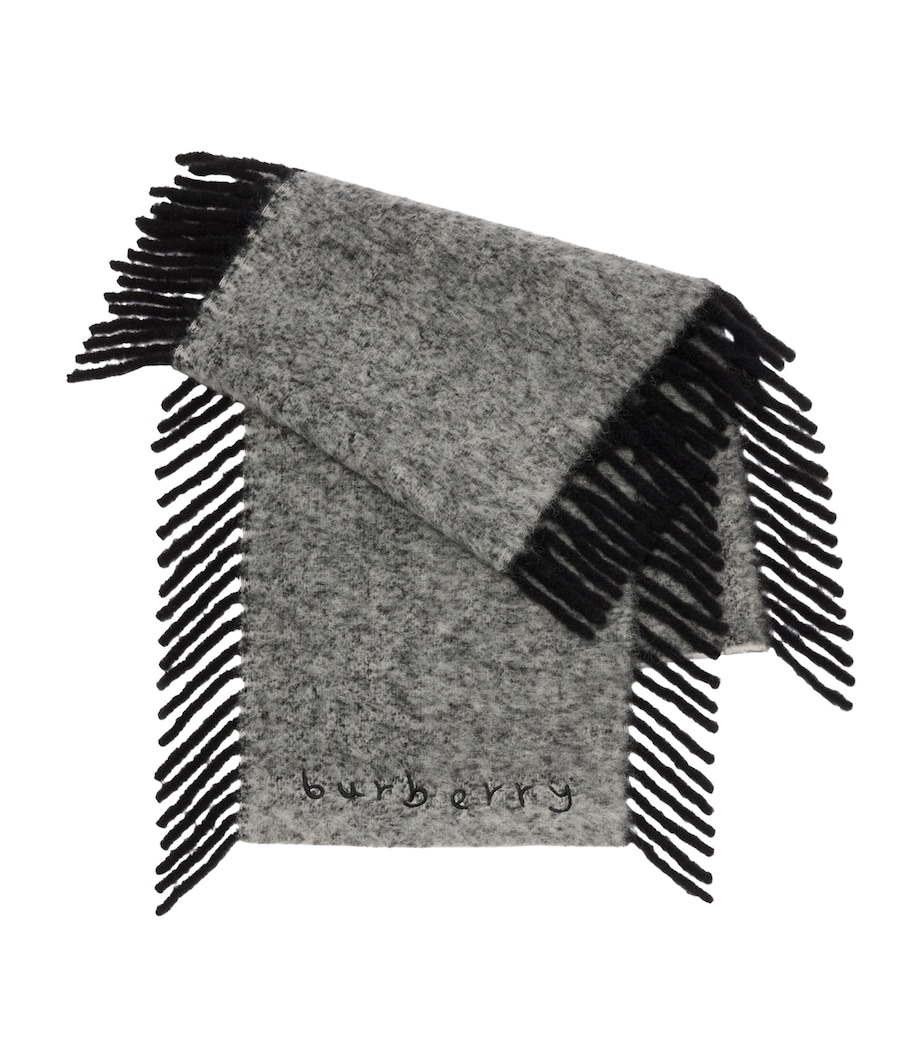Burberry Alpaca Wool-Blend Happy Scarf Blackcalico Image 1