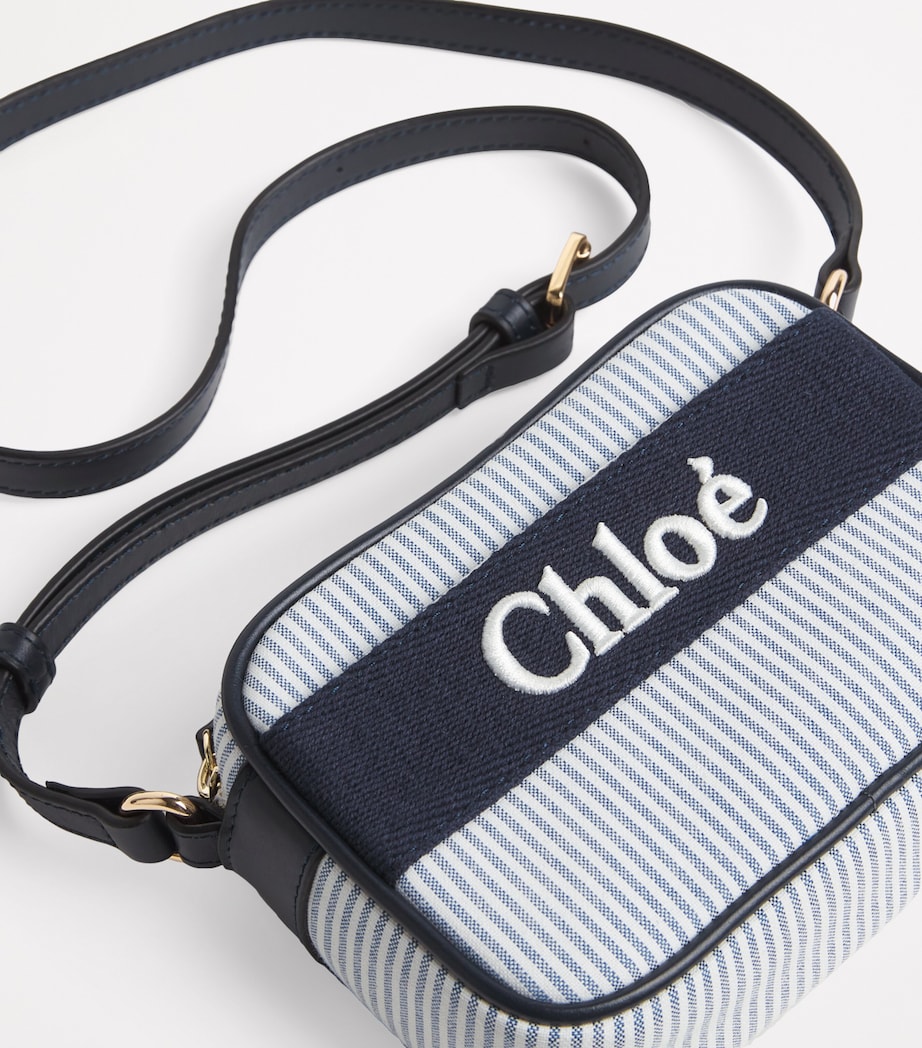 Striped Logo Cross-Body Bag 859 NAVY Image 4