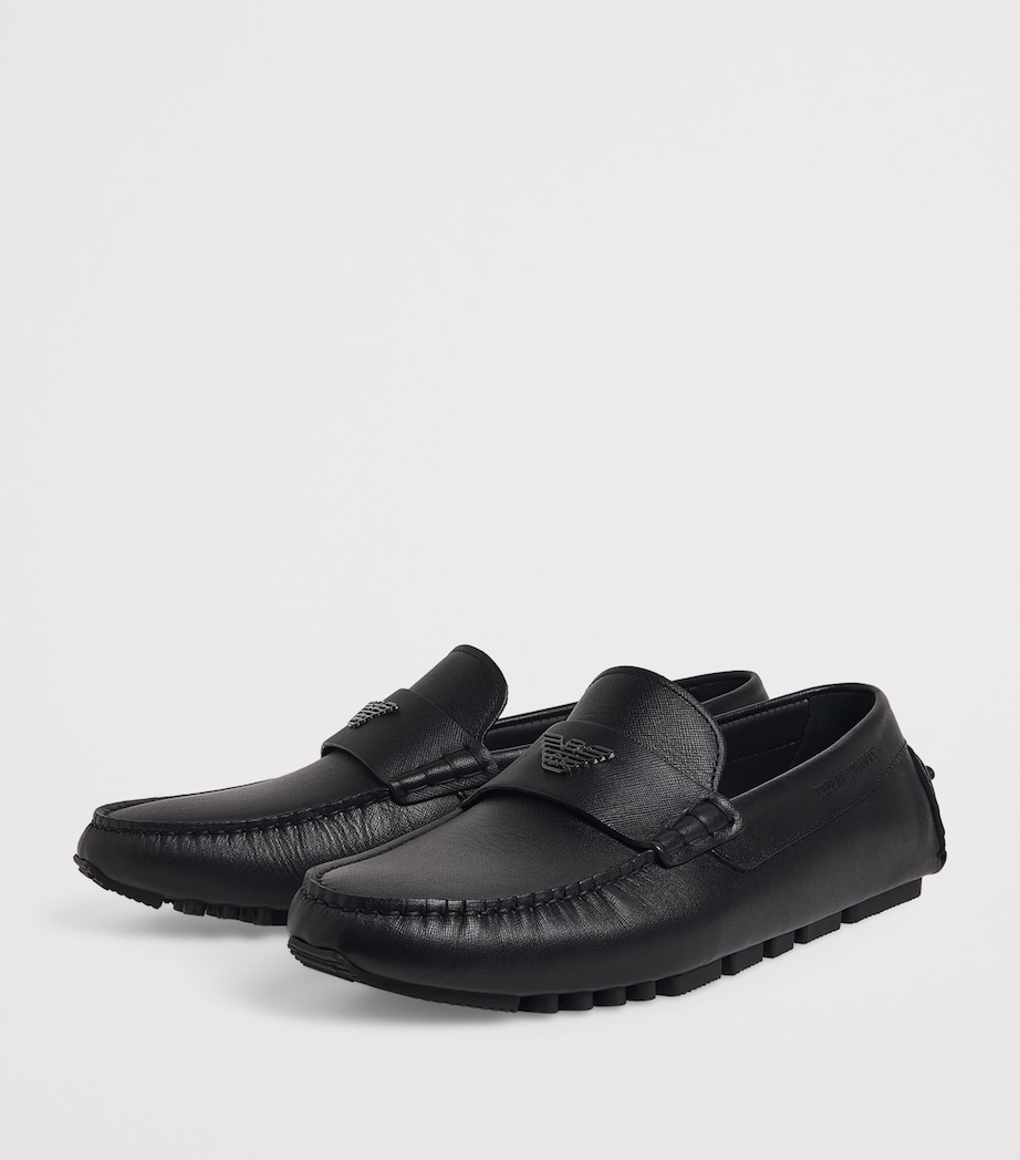 Saffiano Leather Driving Loafers UC001 Image 3