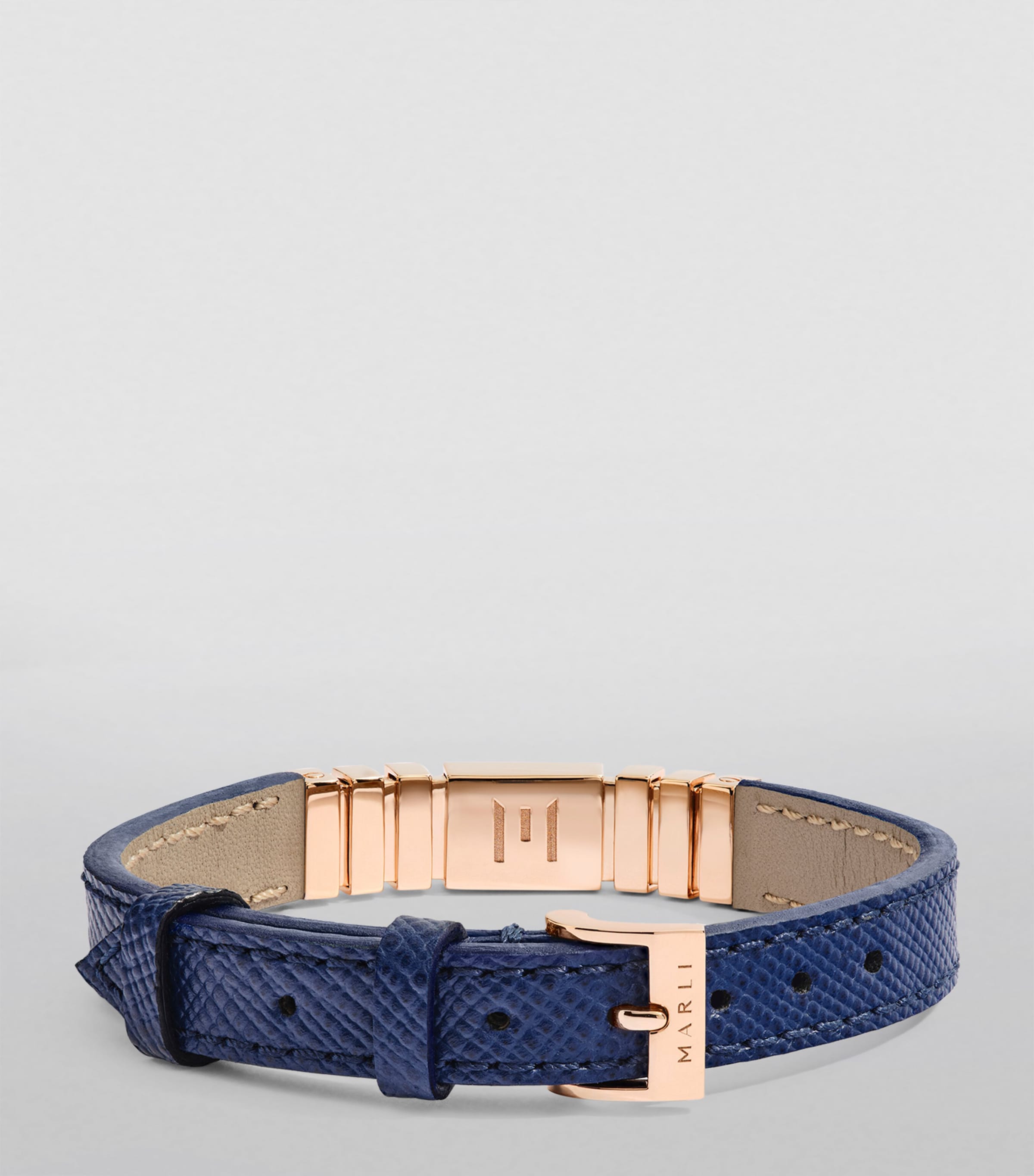 Rose Gold and Saffiano Leather UNII Bracelet ROSE GOLD Image 2