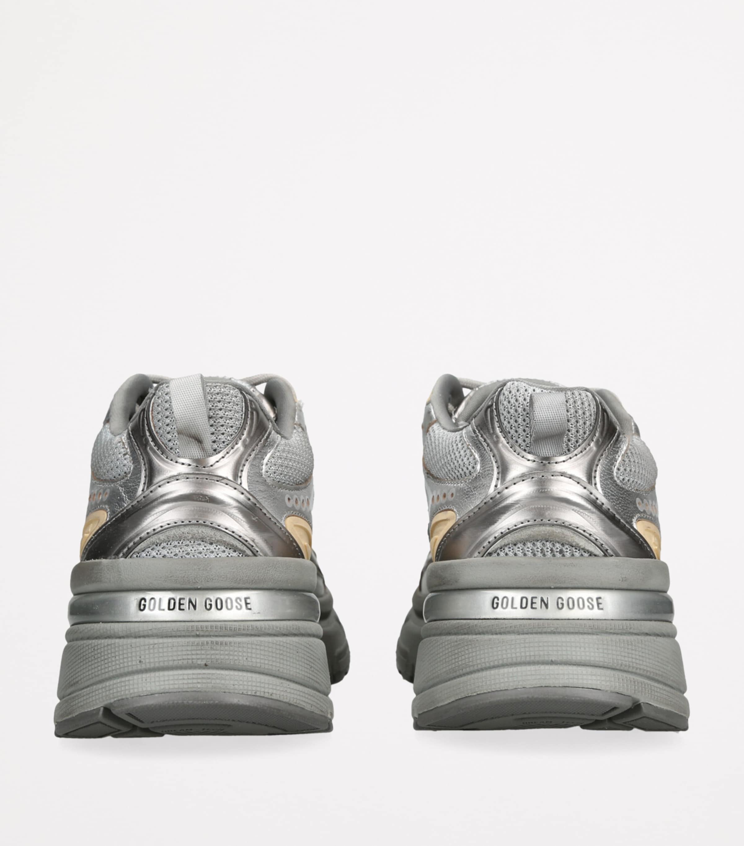 Leather Lightstar Low-Top Sneakers SILVER COM Image 2