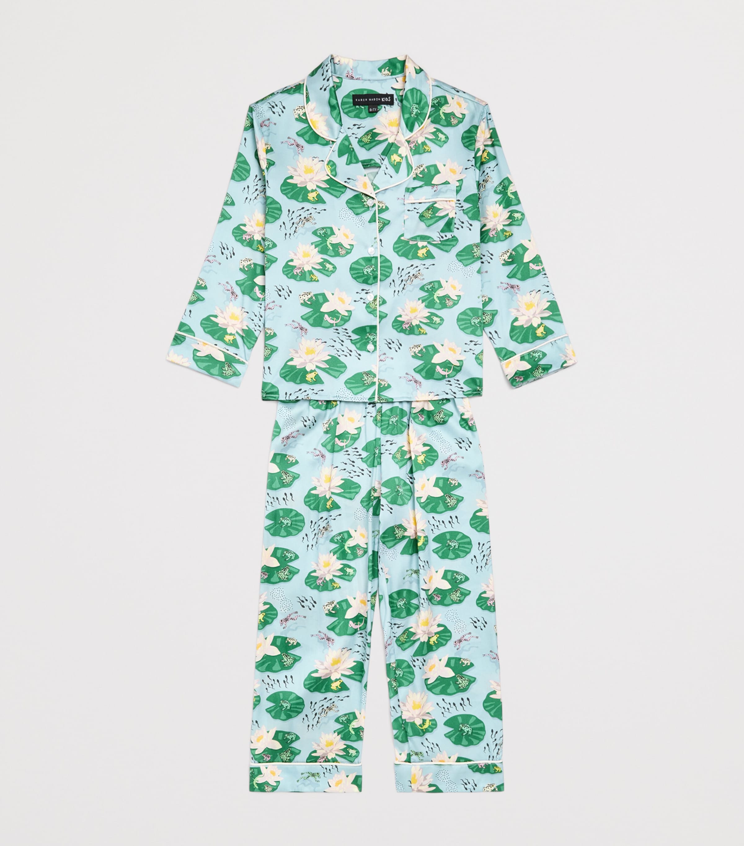 KAREN MABON KIDS Pond Life Pyjama Set Blue Image 3