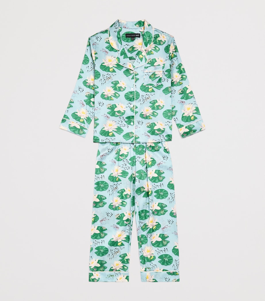 KAREN MABON KIDS Pond Life Pyjama Set Blue Image 3