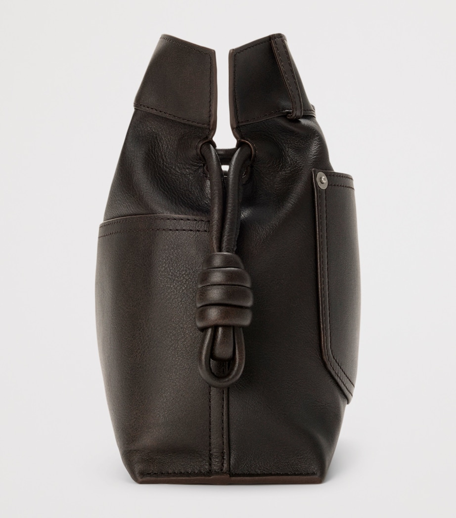 Medium Calfskin Flamenco Panta Clutch Bag VINTAGE BROWN Image 4