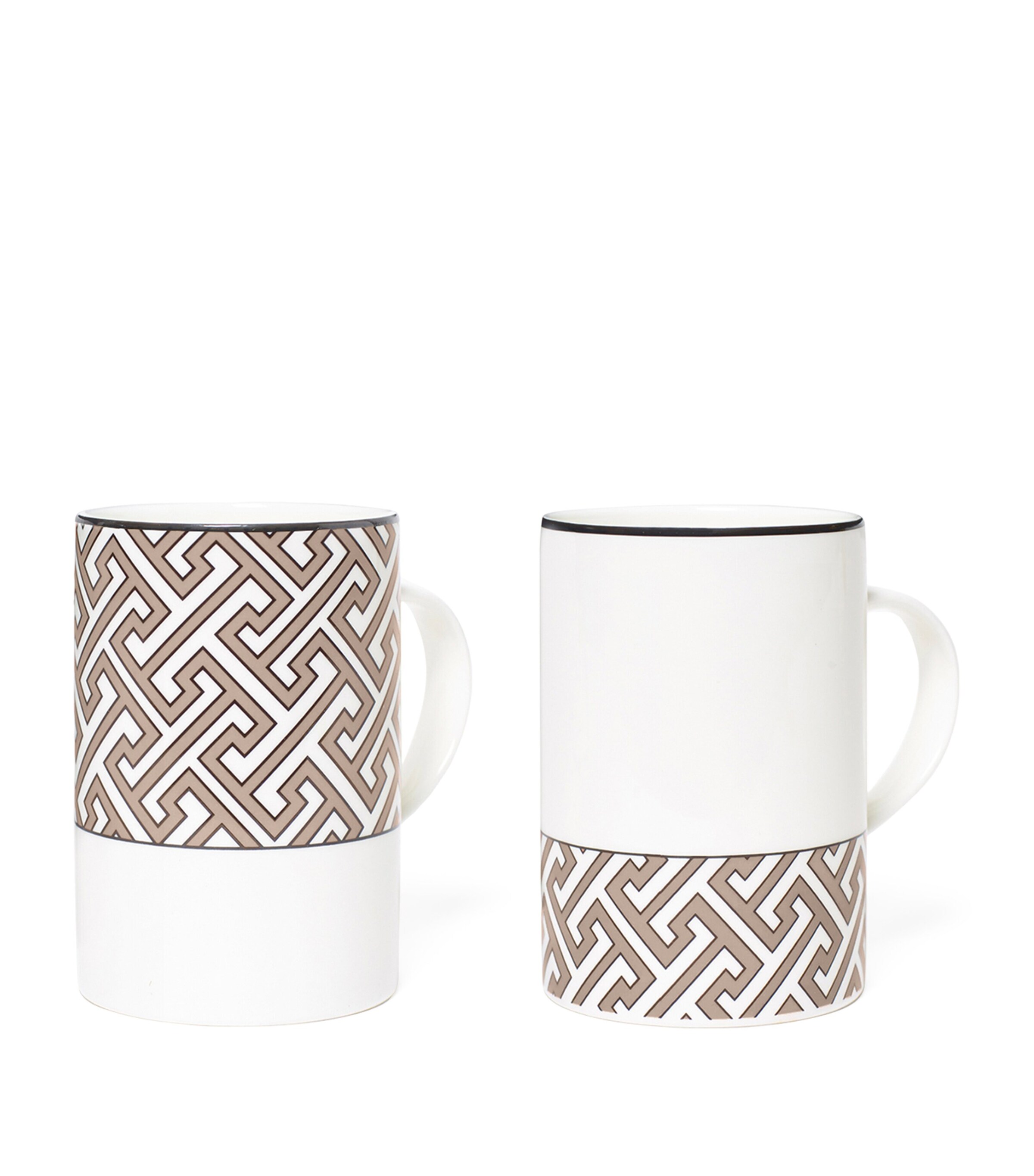 Set of 4 Maze Mugs TRUFFLE Image 2