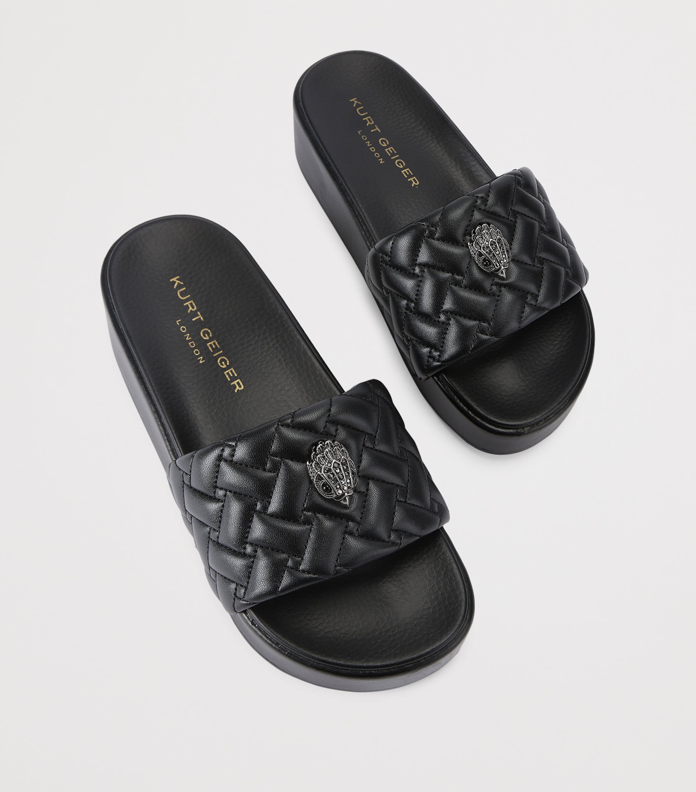 Meena Eagle Platform Slides BLACK Image 4