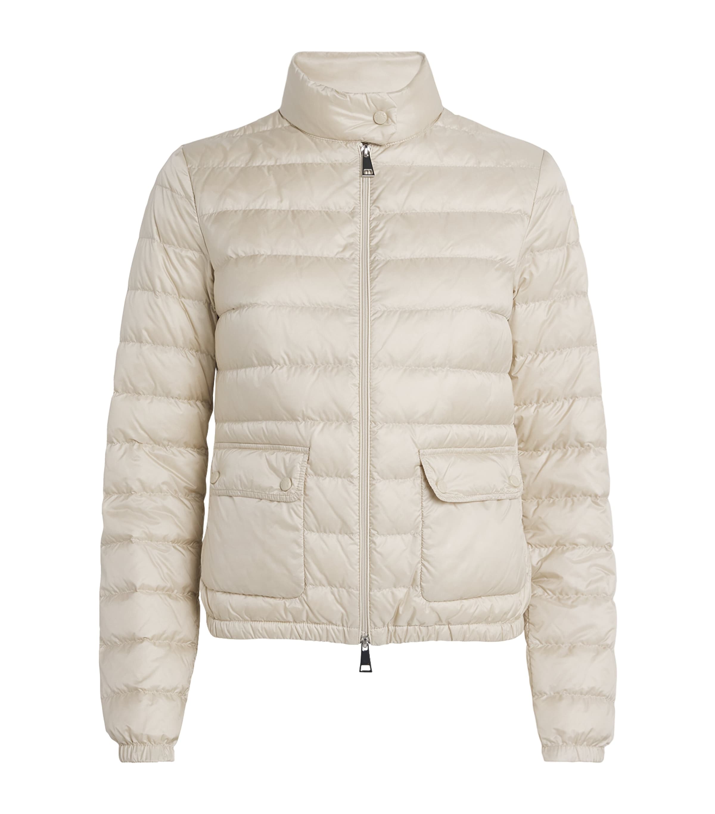 Moncler Down Packable Lans Puffer Jacket In Neutral