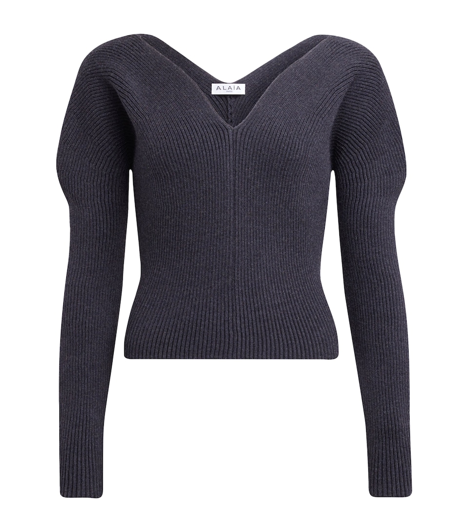 Wool-Blend Heart Sweater