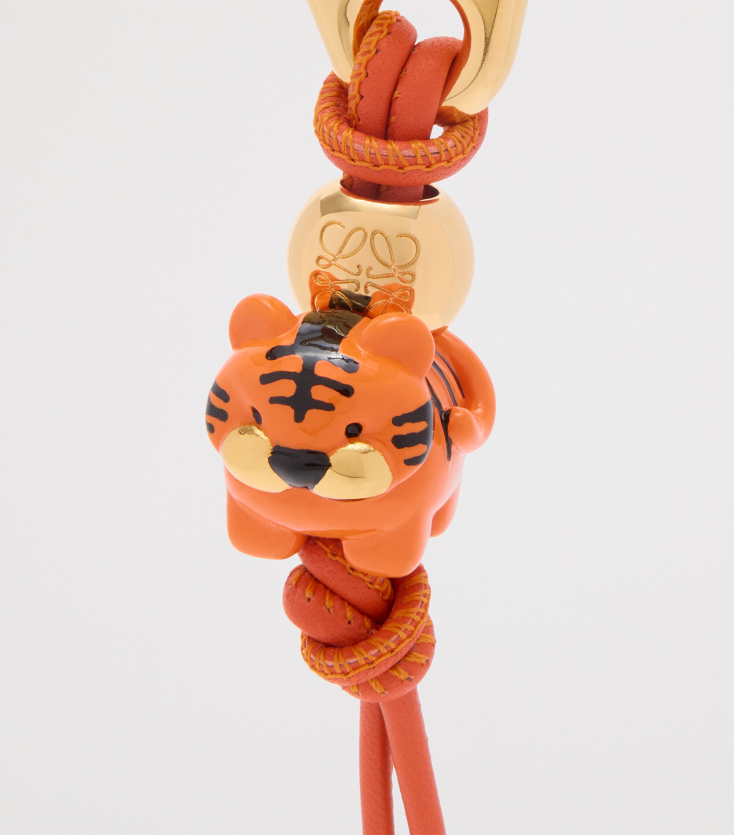 LOEWE x Paula's Ibiza Leather-Trim Tiger Charm | Harrods US