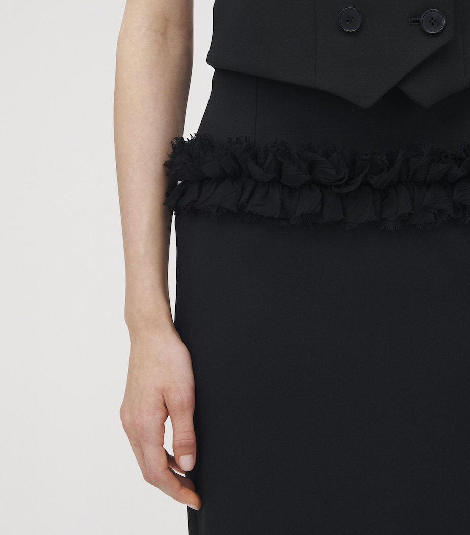 Wool Ruffle Midi Pencil Skirt 1000 Image 5