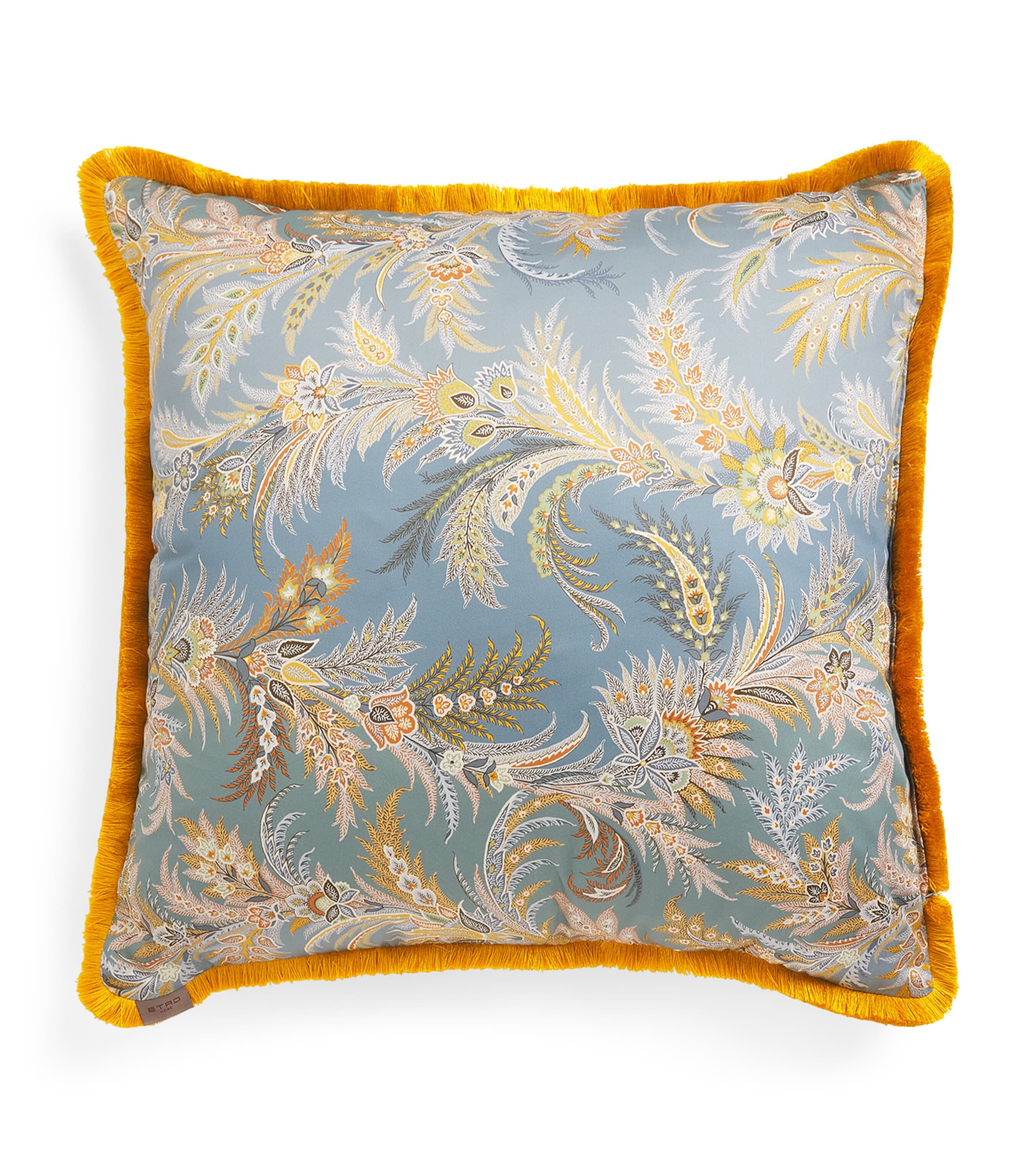 Etro Caladium Cushion In Blue