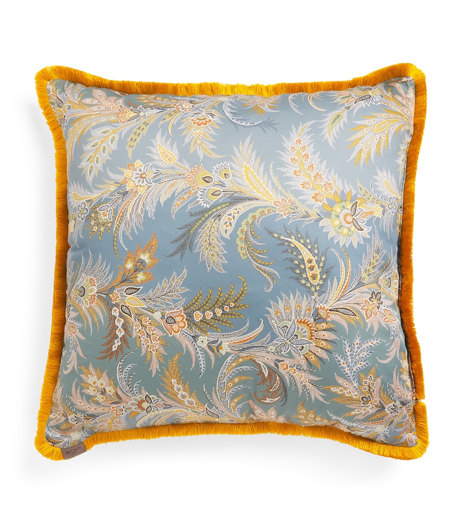 Etro Caladium Cushion (60cm x 60cm) Print Pale Blue Base Image 1