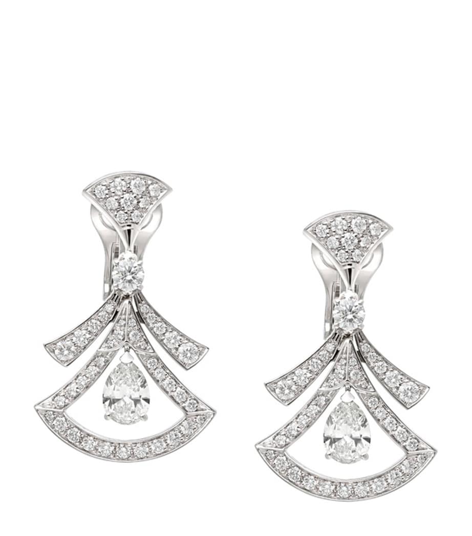 White Gold and Diamond Divas’ Dream Earrings WHITE GOLD Image 1