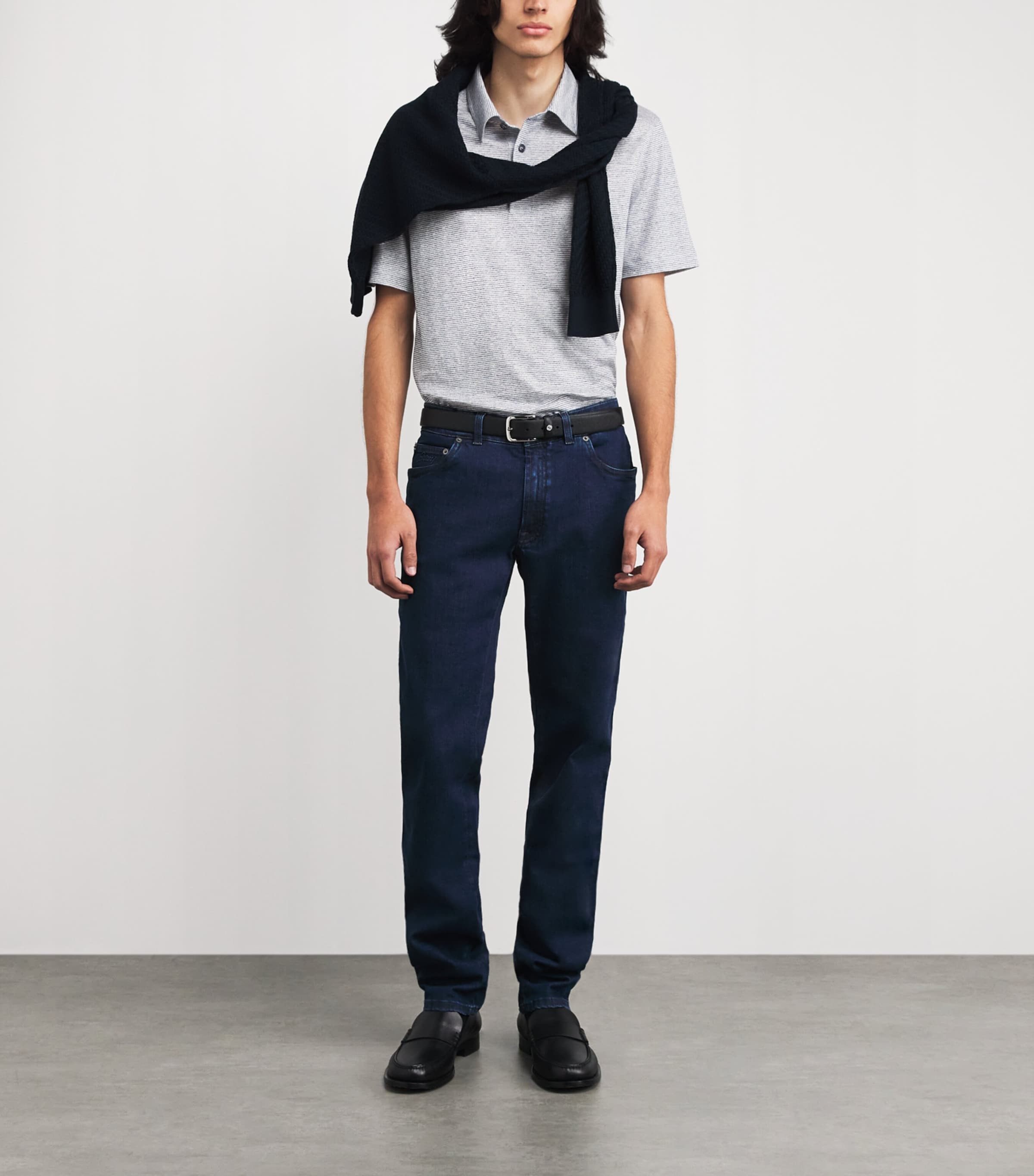 Brioni Mens Cotton Polo Shirt Image 2
