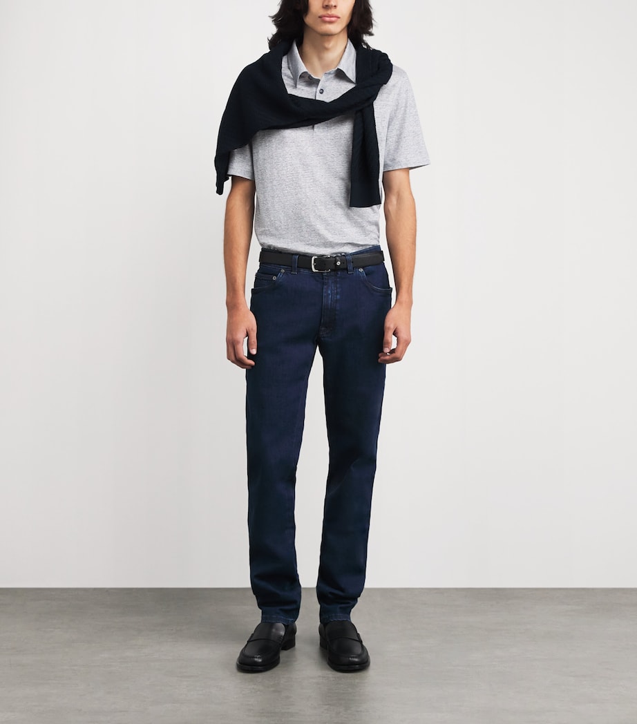 Brioni Mens Cotton Polo Shirt Image 2