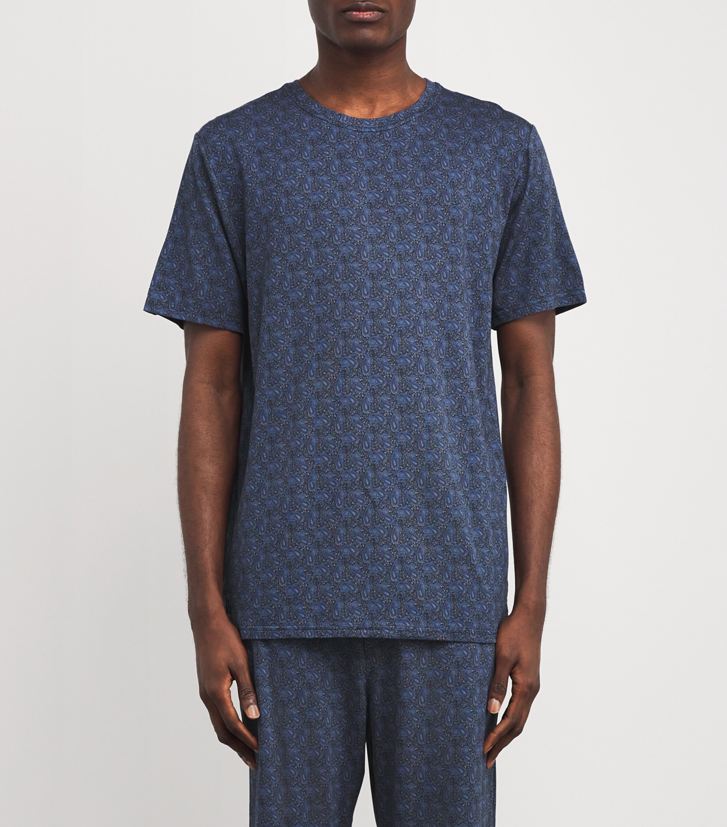 Jersey Printed Contrast T-Shirt HENRY NAVY/MID GREY Image 3