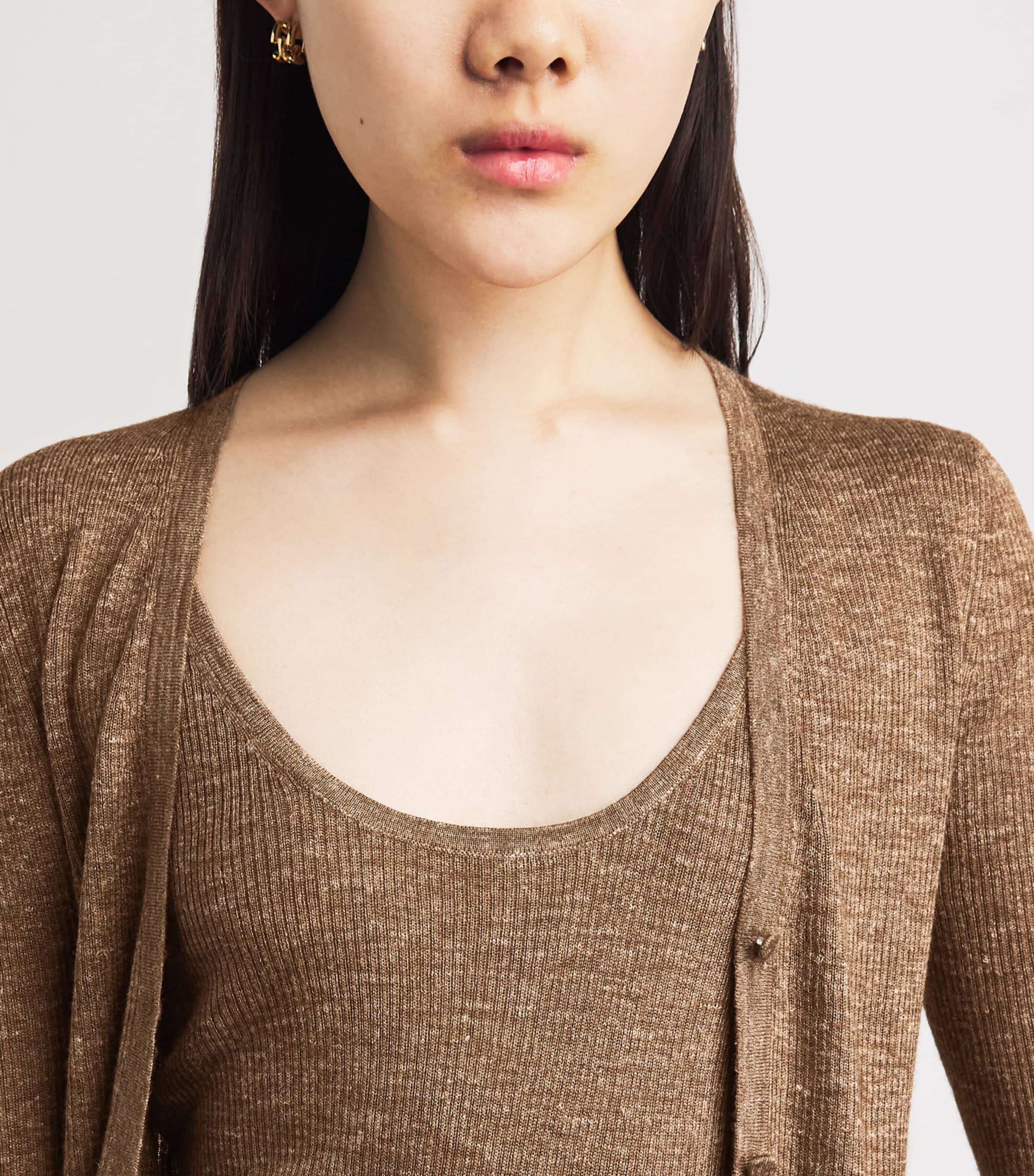 Gabriela Hearst Womens Cashmere-Silk Cinxia Tank Top Cht Chestnut Image 3
