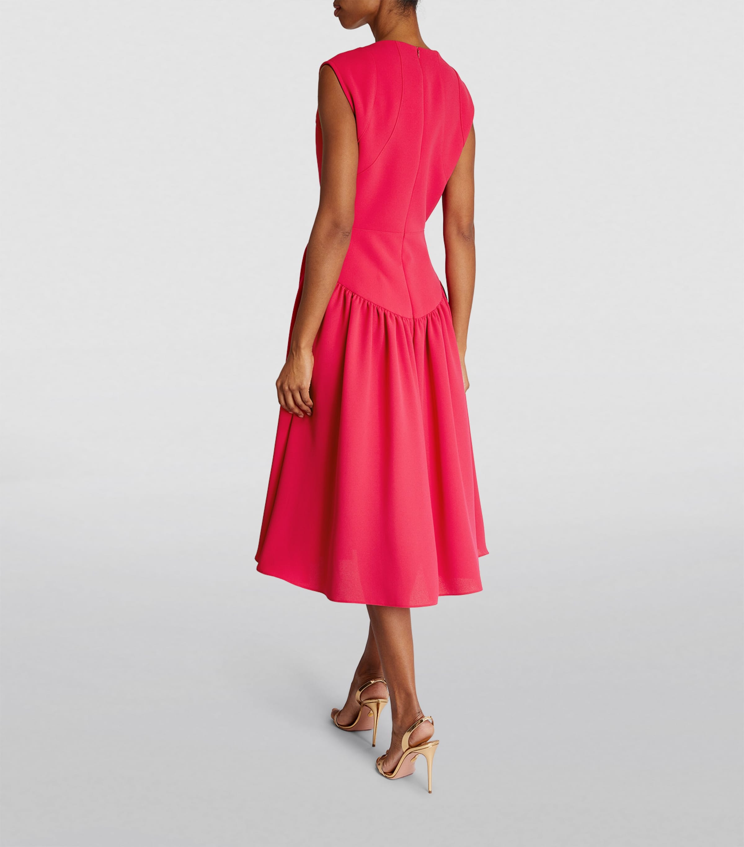 Edeline Lee Womens Roman Midi Dress Fus Image 3