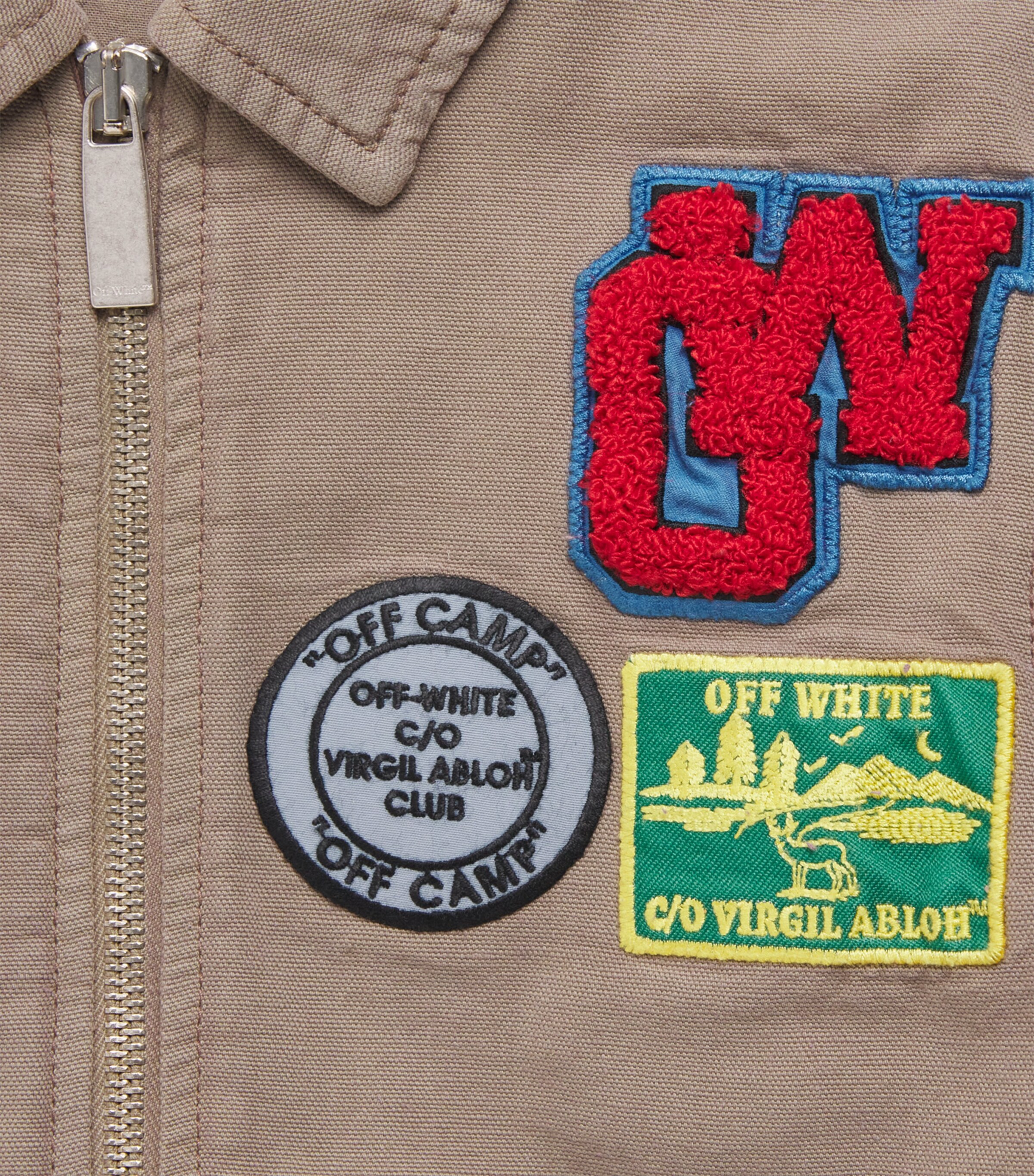 Off-White Kids Cotton Patch-Detail Shacket (4-12+ Years) Black Image 3
