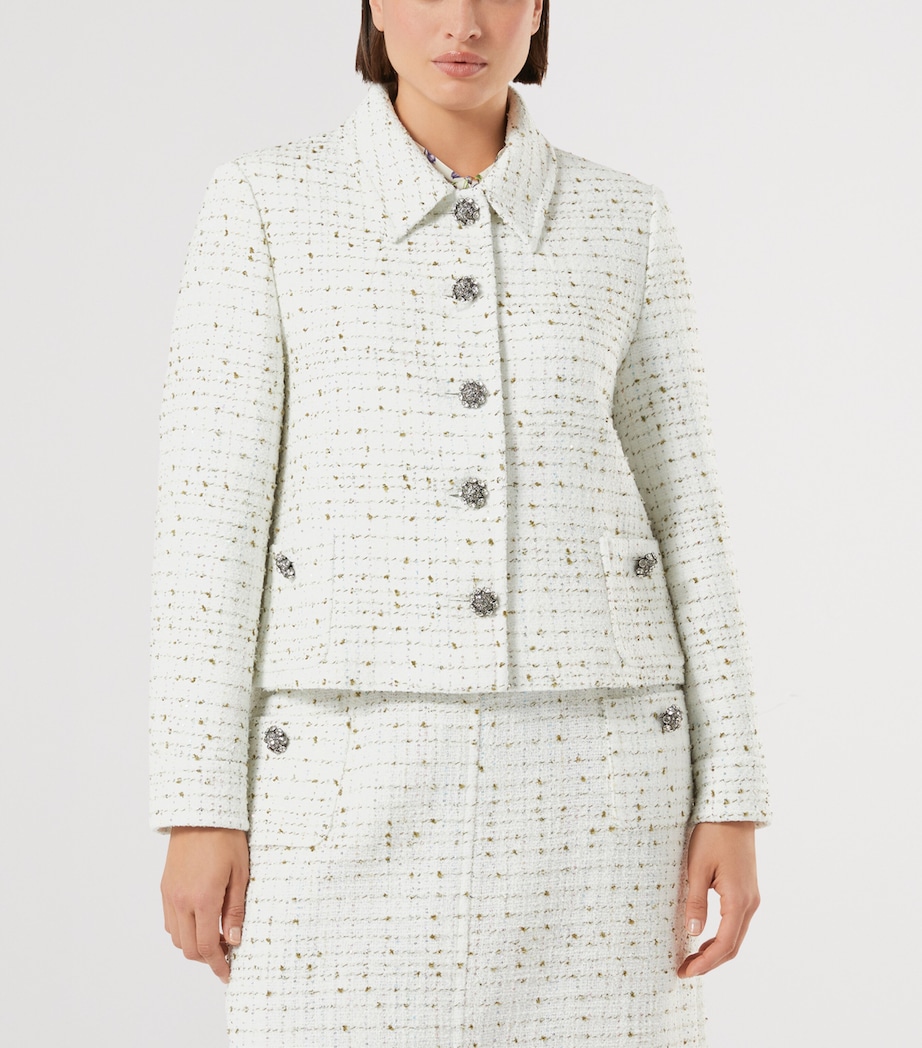 Bouclé Jacket WHITE Image 2