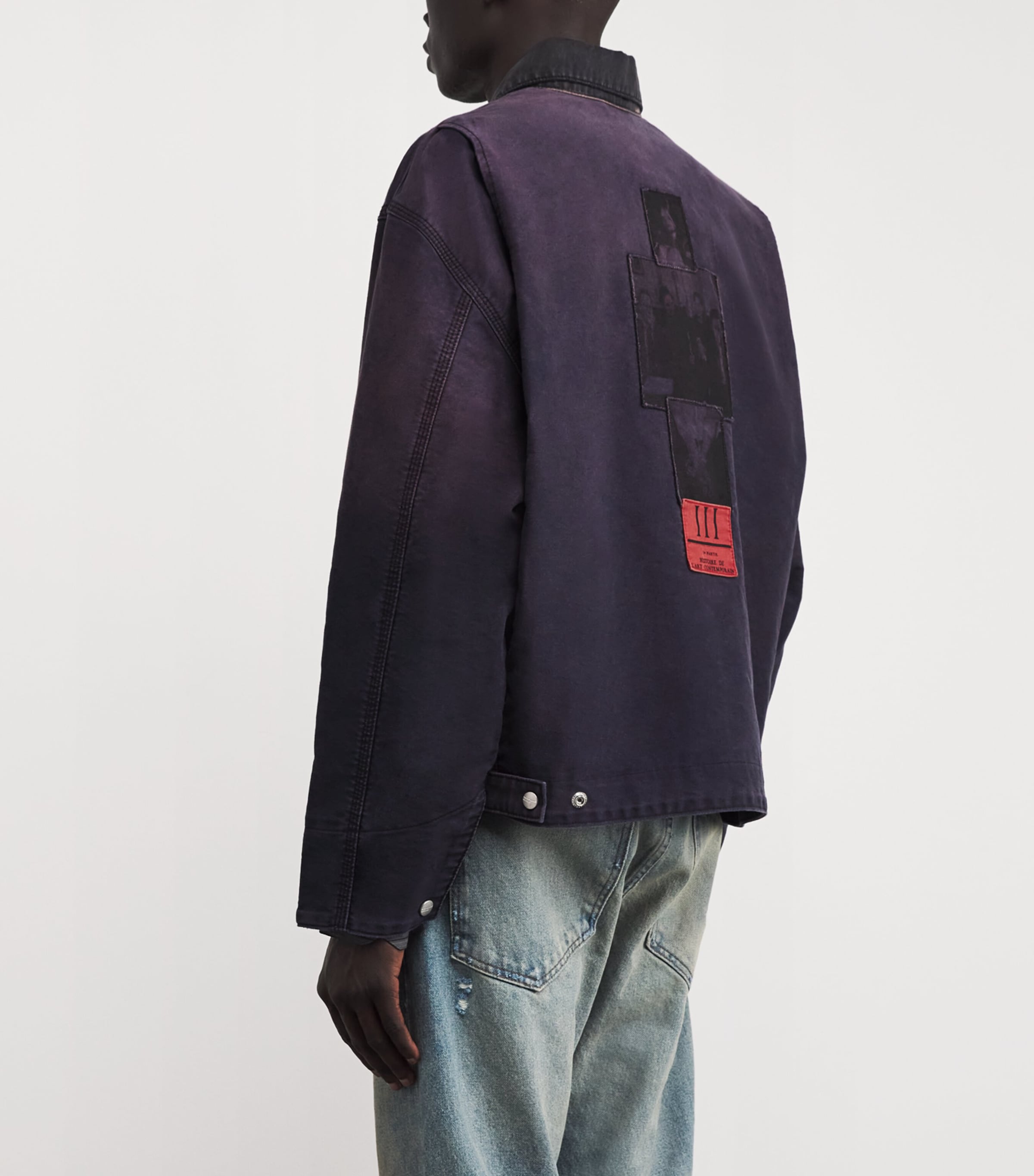 Cotton Moleskin Chapter XII Work Jacket FADED PURPLE Image 4