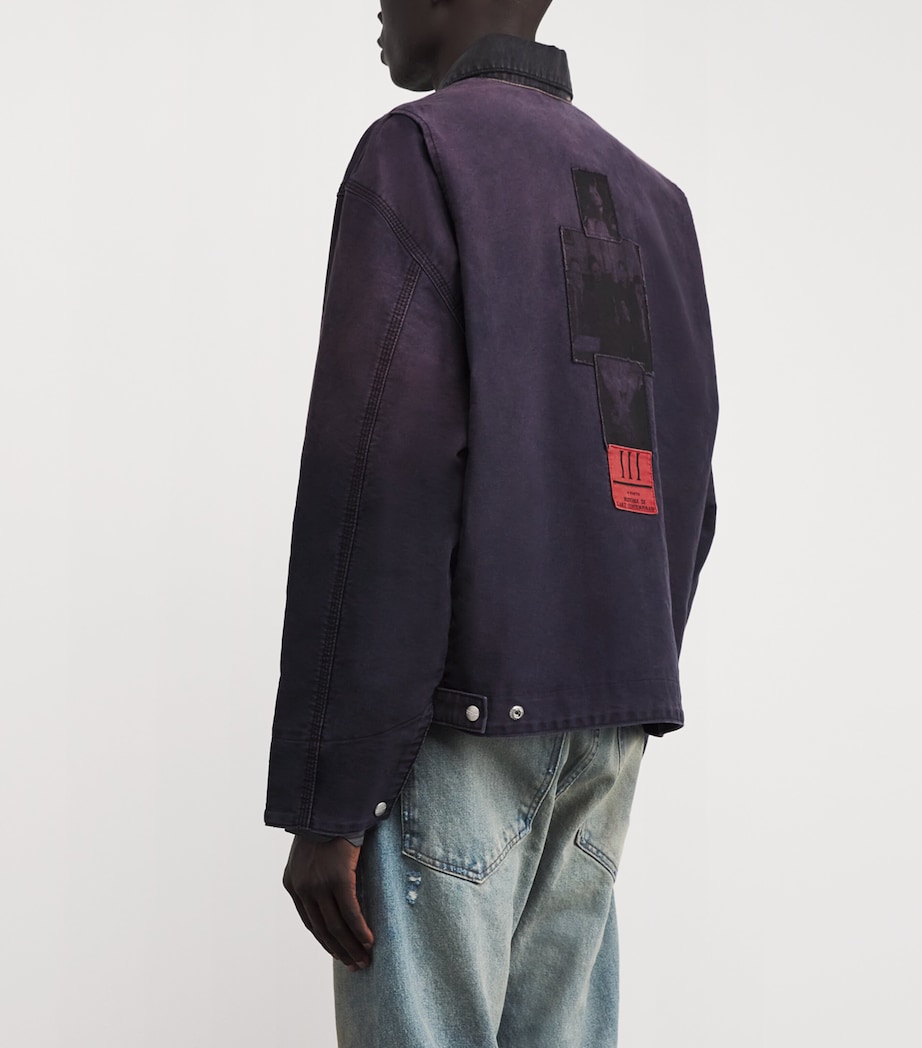 Cotton Moleskin Chapter XII Work Jacket FADED PURPLE Image 4