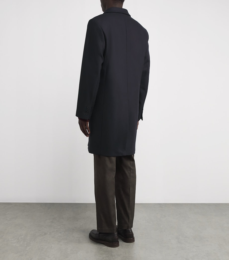 Wool-Blend Apollo Overcoat NAVY BLUE Image 4