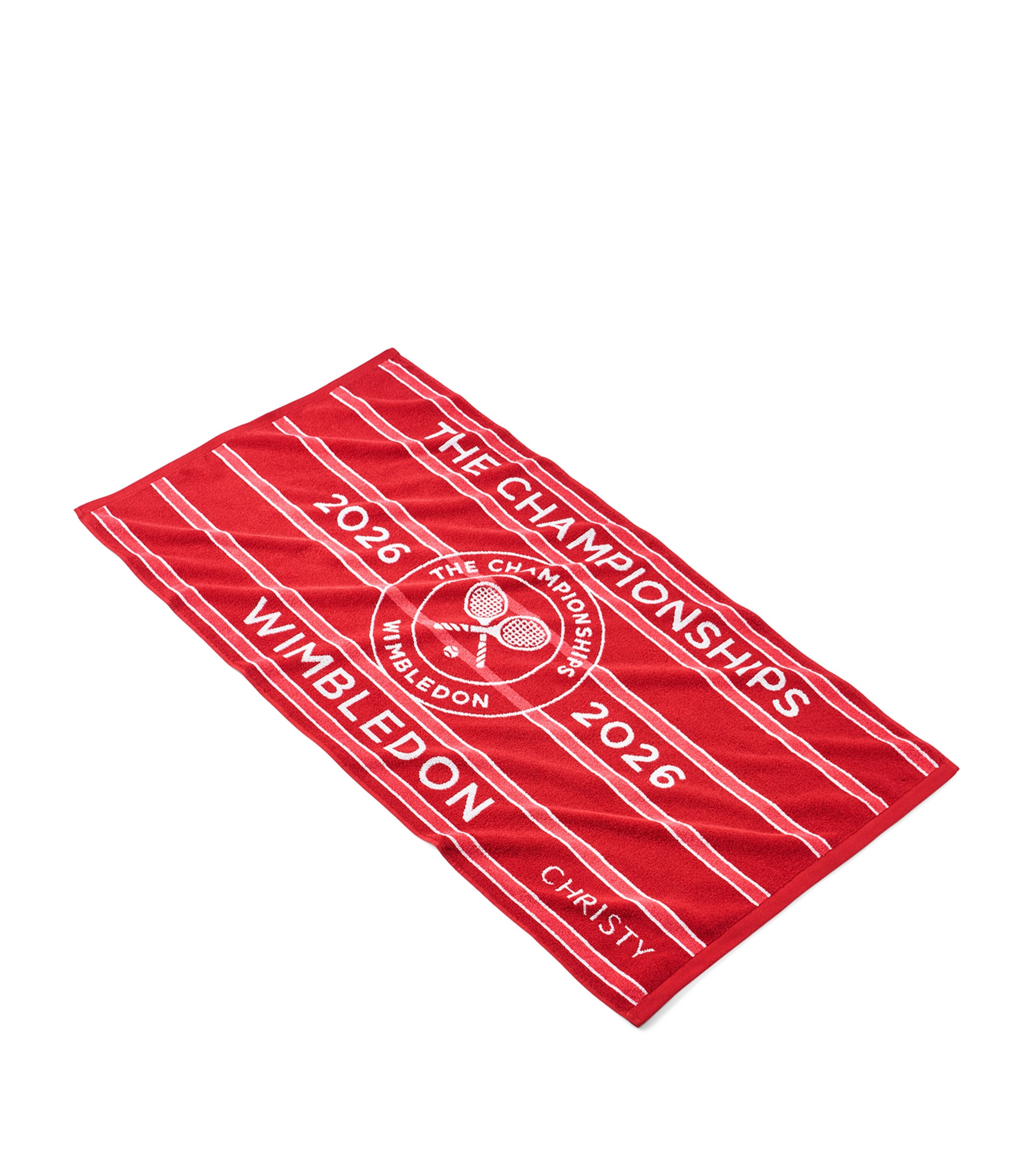 Christy x Wimbledon Championship 2026 Bath Towel (70cm x 133cm) Strawberry / Pink Image 1