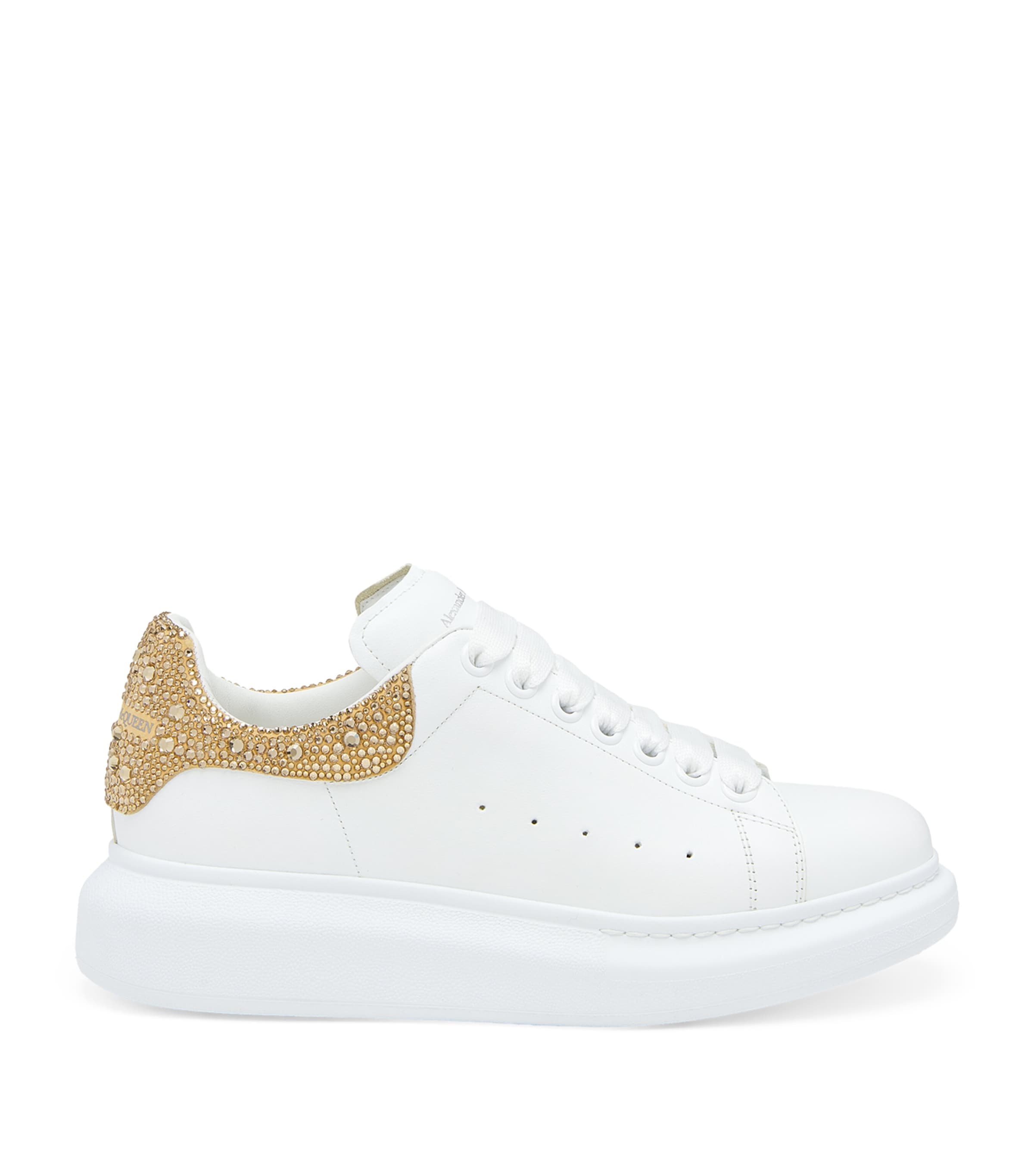 Alexander Mcqueen Leather Oversized Sneakers In White