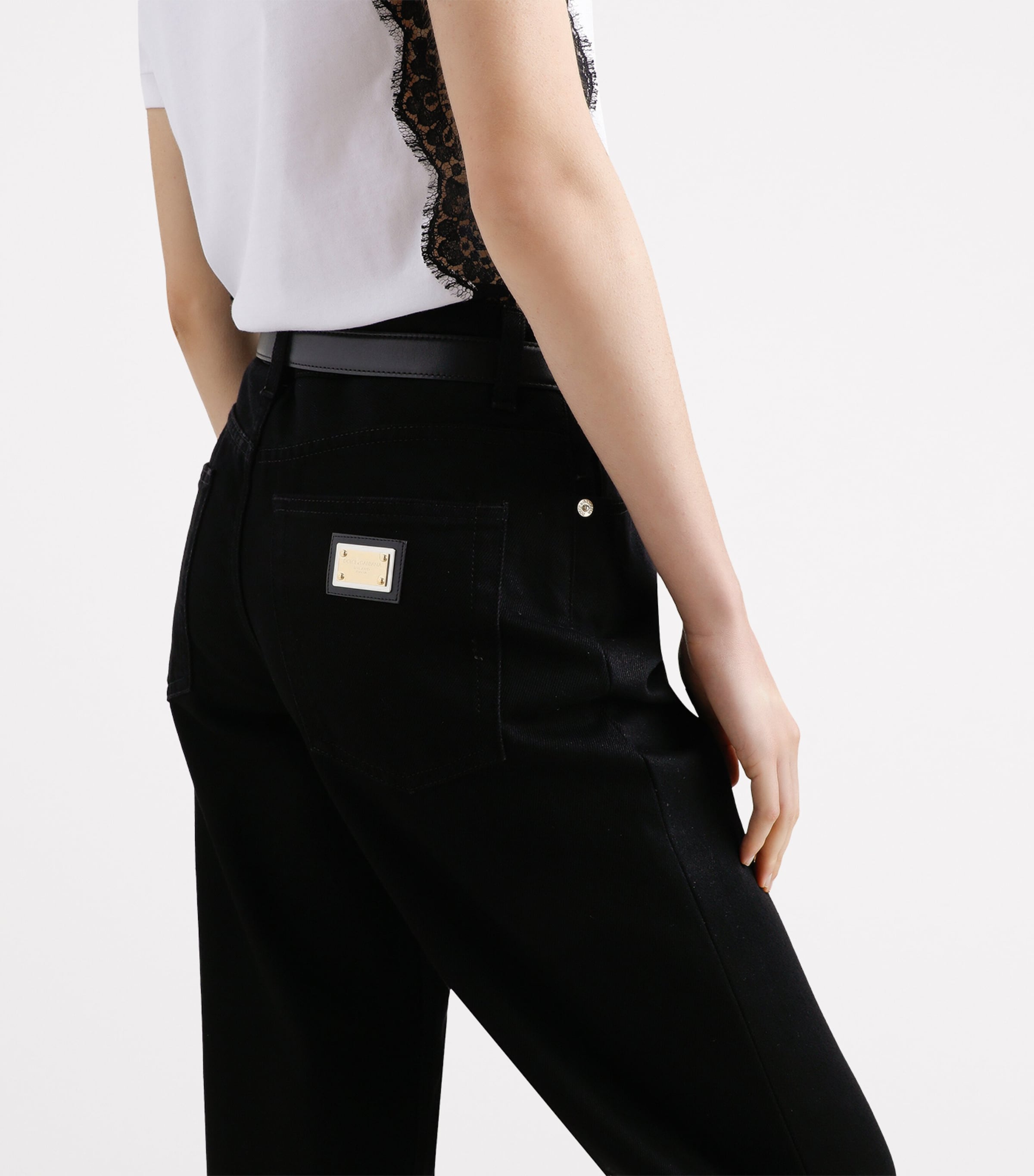 Logo Plaque Straight Jeans S9001-COMBINED COLOU Image 3