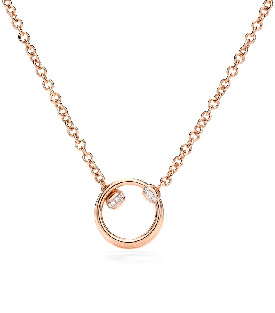 Rose Gold and Diamond Pomellato Together Necklace DB000 Image 1
