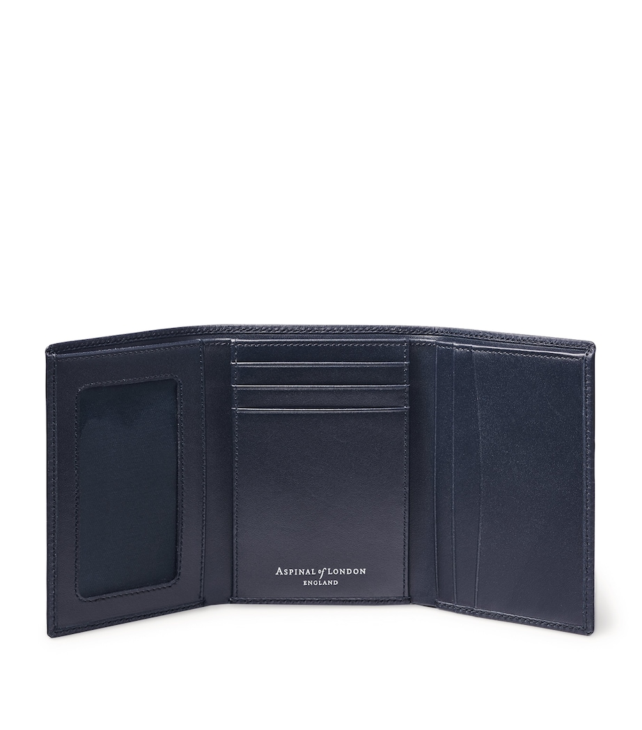 Leather Wallet NAVY Image 3