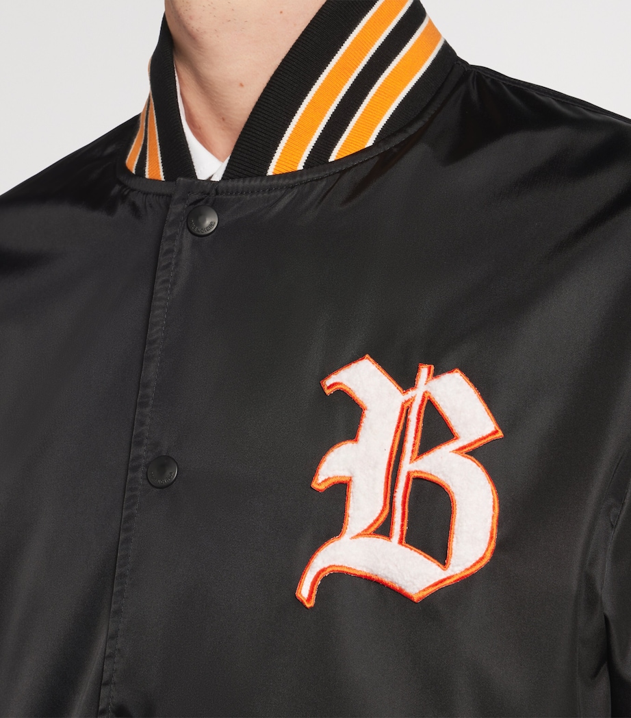 Balenciaga Mens Satin Varsity Jacket Image 6