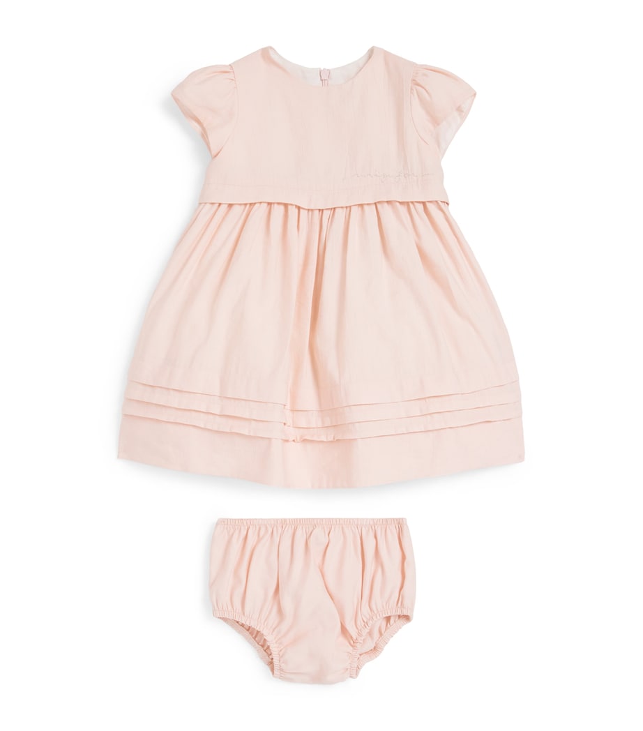 Tiered Dress and Bloomers Set (6-18 Months) 304 SMOOTHIE PINK Image 1