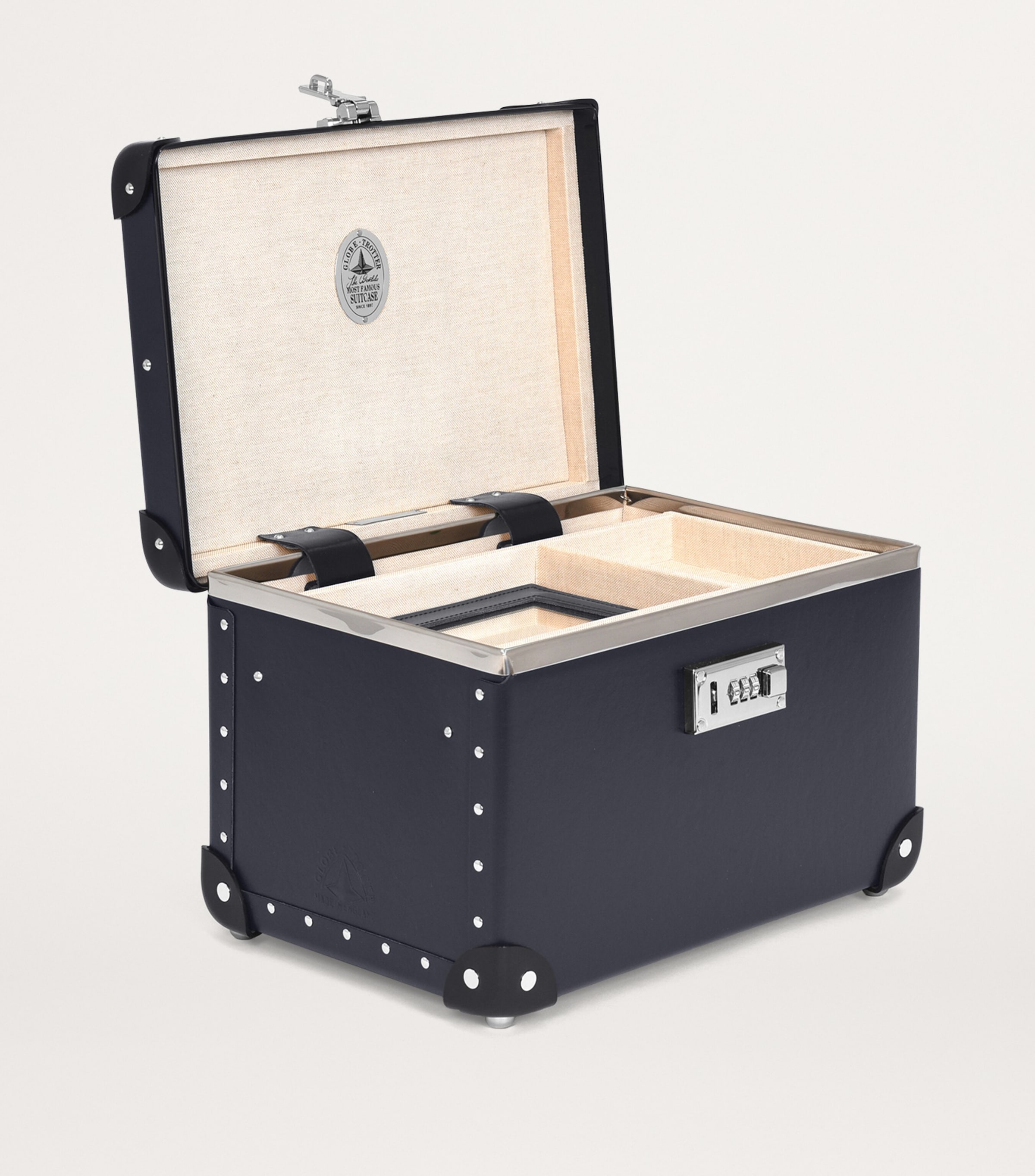 Globe-Trotter Centenary Vanity Case (24cm) Navy Image 5