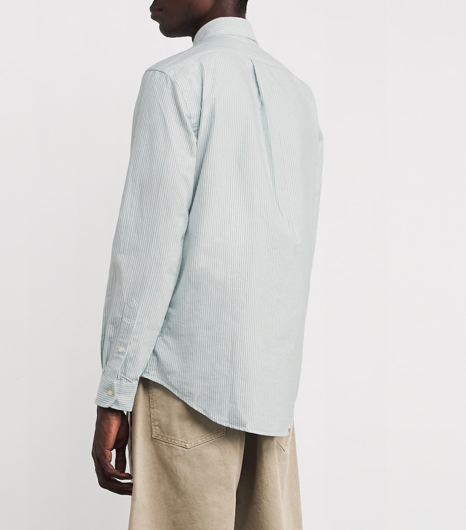 Cotton Oxford Shirt GREEN Image 4