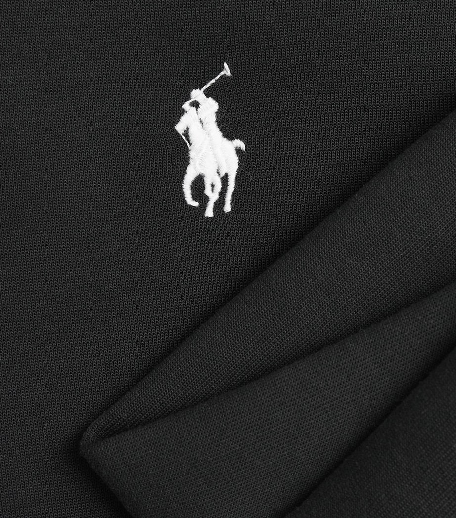 Polo Ralph Lauren Mens Double-Knit Logo Hoodie Polo Image 6