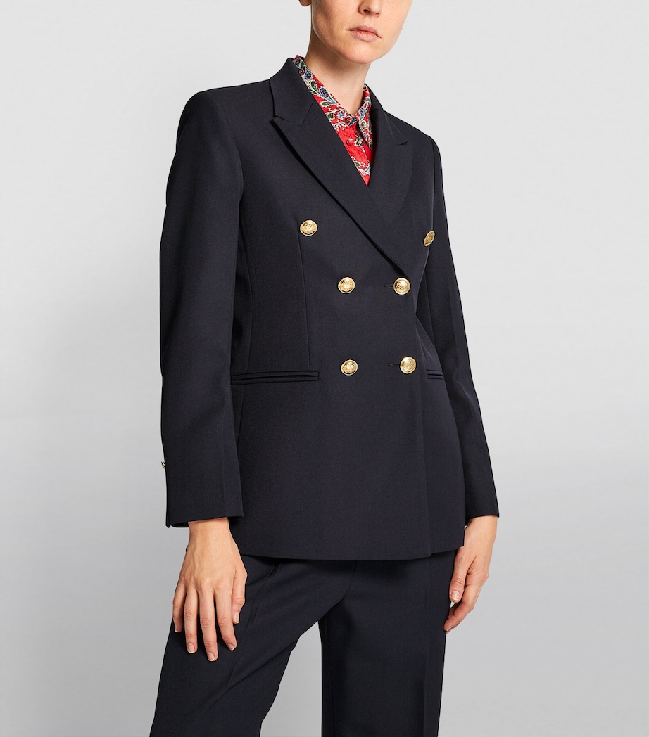 Double-Breasted Blazer NAVY BLUE Image 3