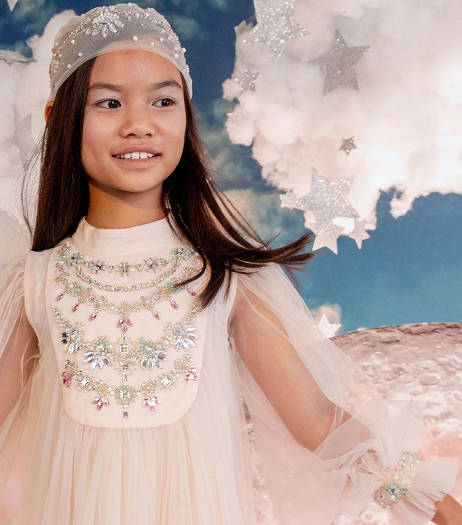 Tulle Crown Jewel Dress (2-11 Years) PEARL Image 4