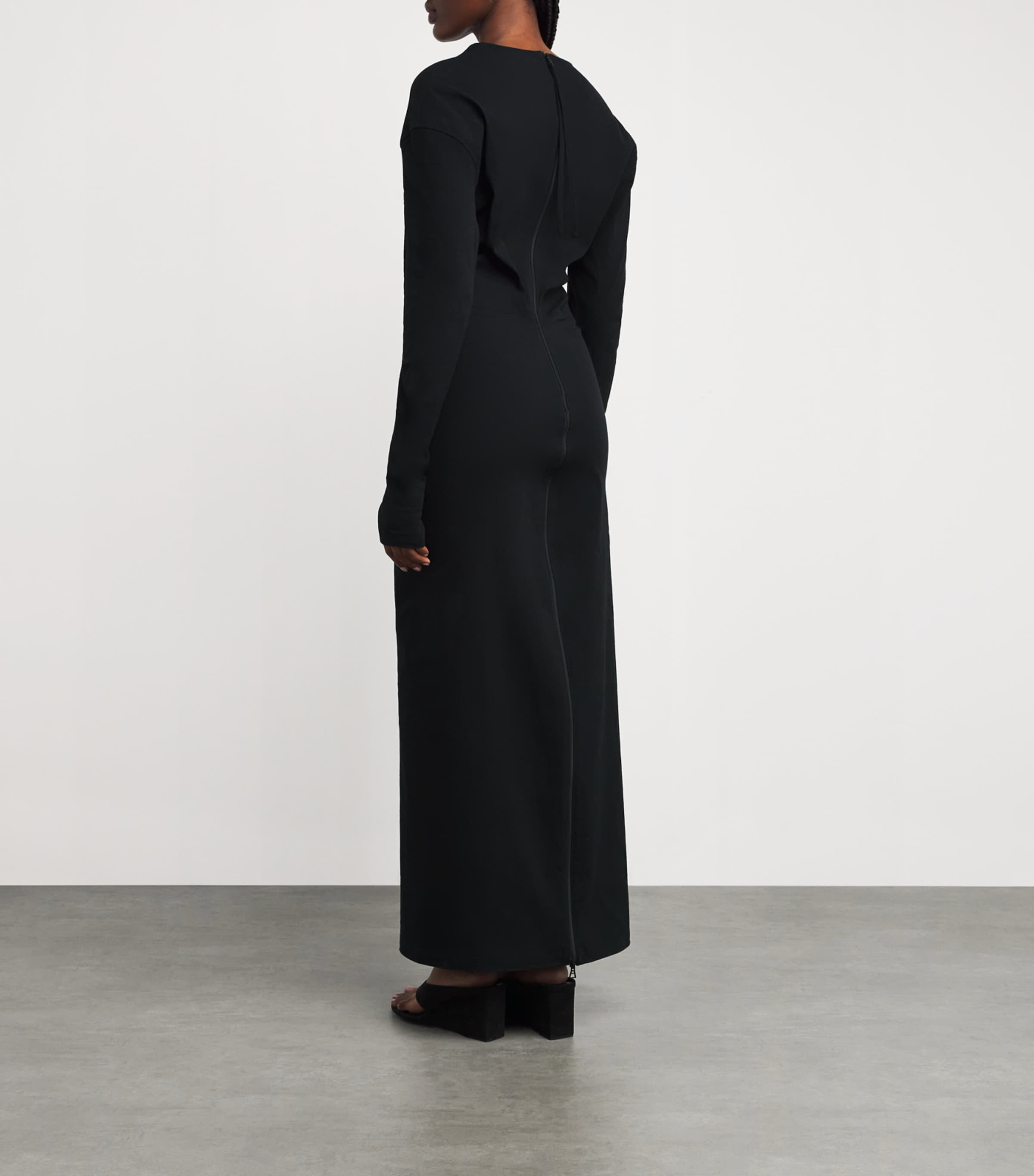 Like Torso Like Shirt Maxi Dress BLACK Image 3