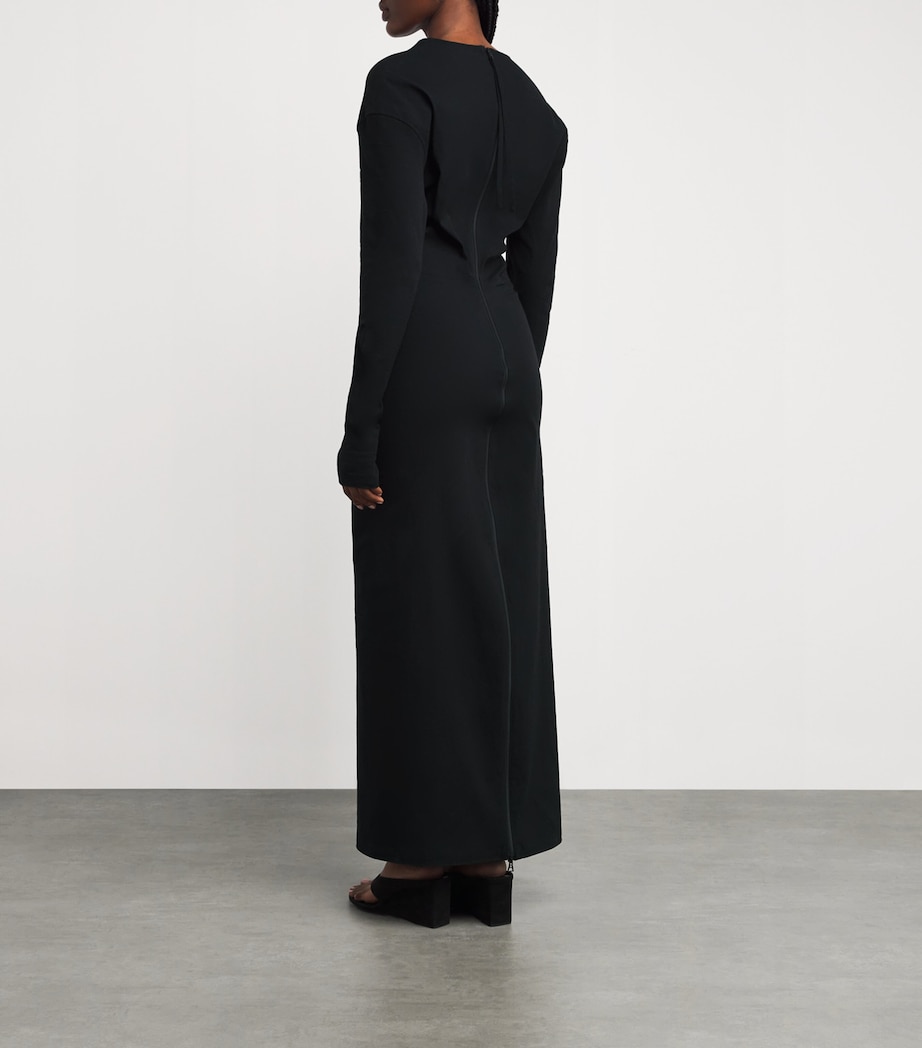 Like Torso Like Shirt Maxi Dress BLACK Image 3