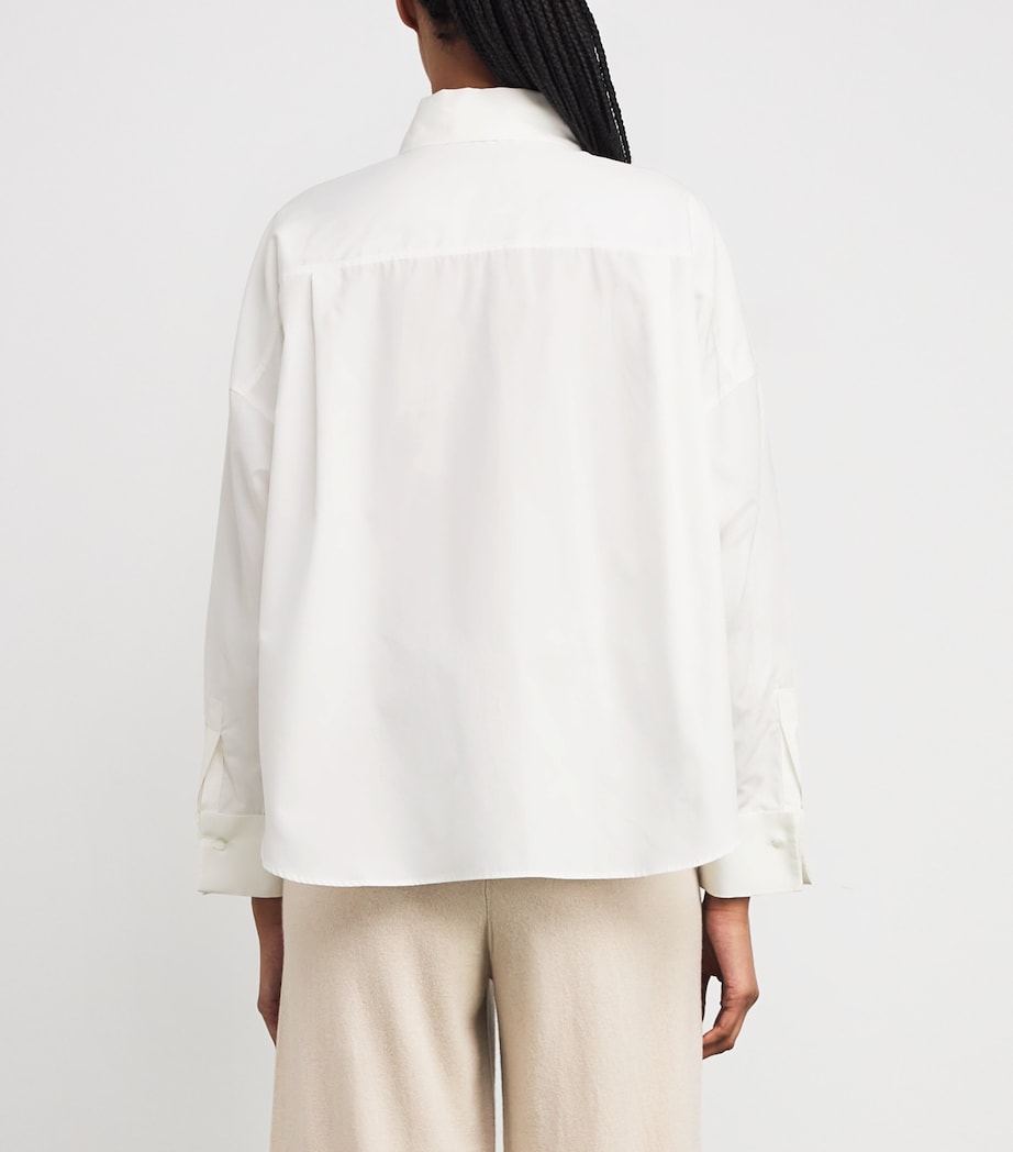 Cotton Embroidered Shirt WHITE Image 4