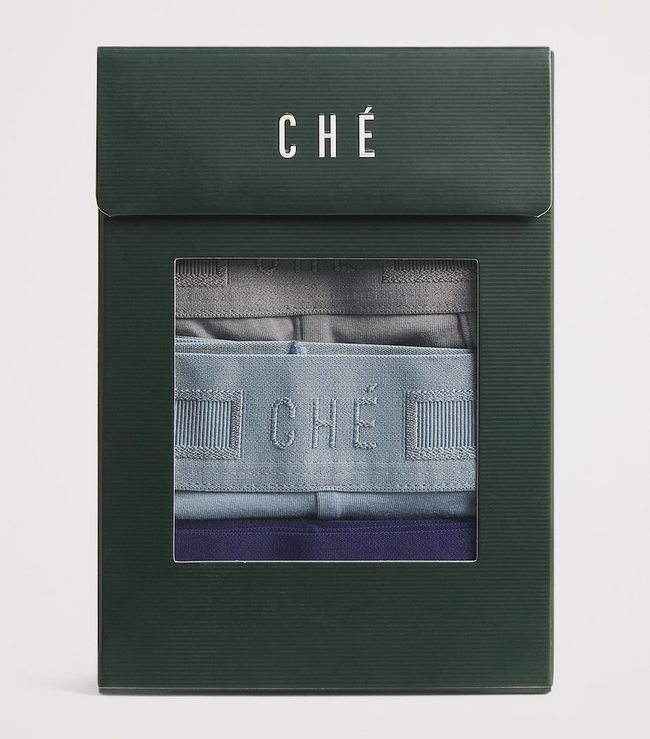 Logo-Waist Briefs (Pack of 3) MIX SEA-NV/ BL/ GRY Image 4