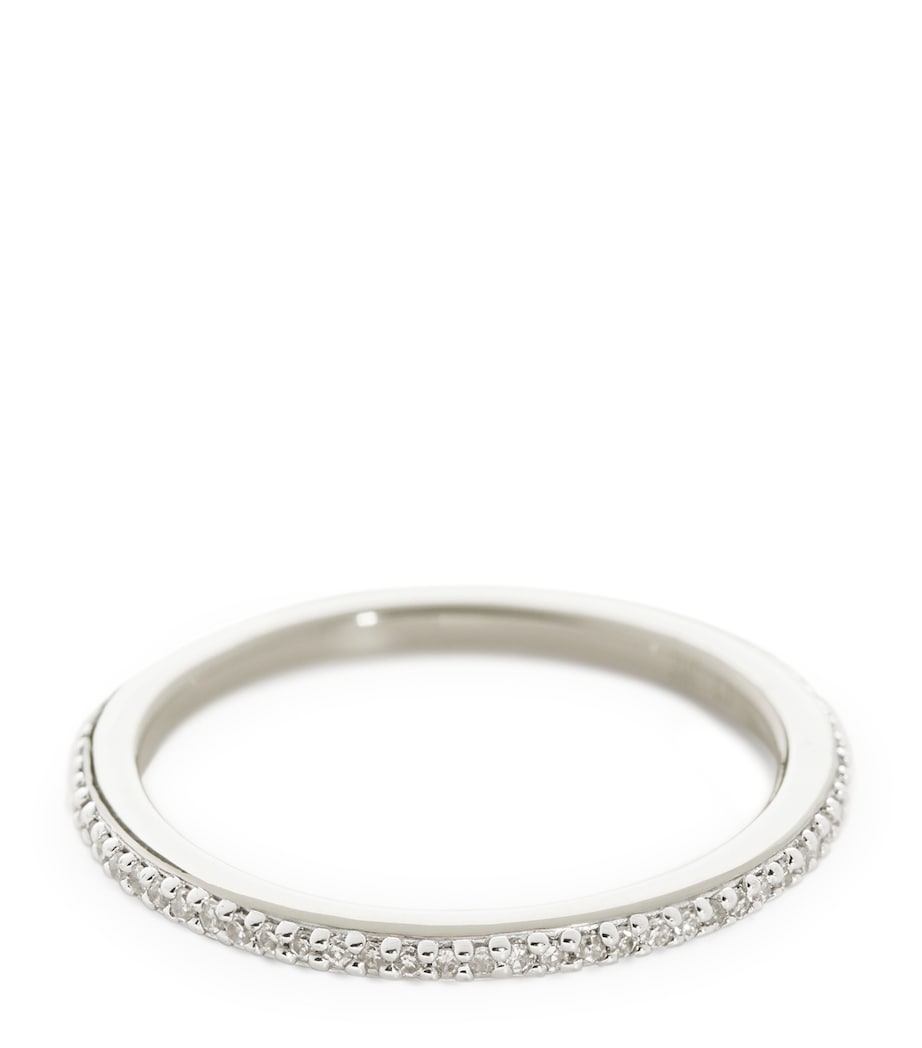 Sterling Silver and White Diamond Eternity Ring STERLING SILVER Image 1