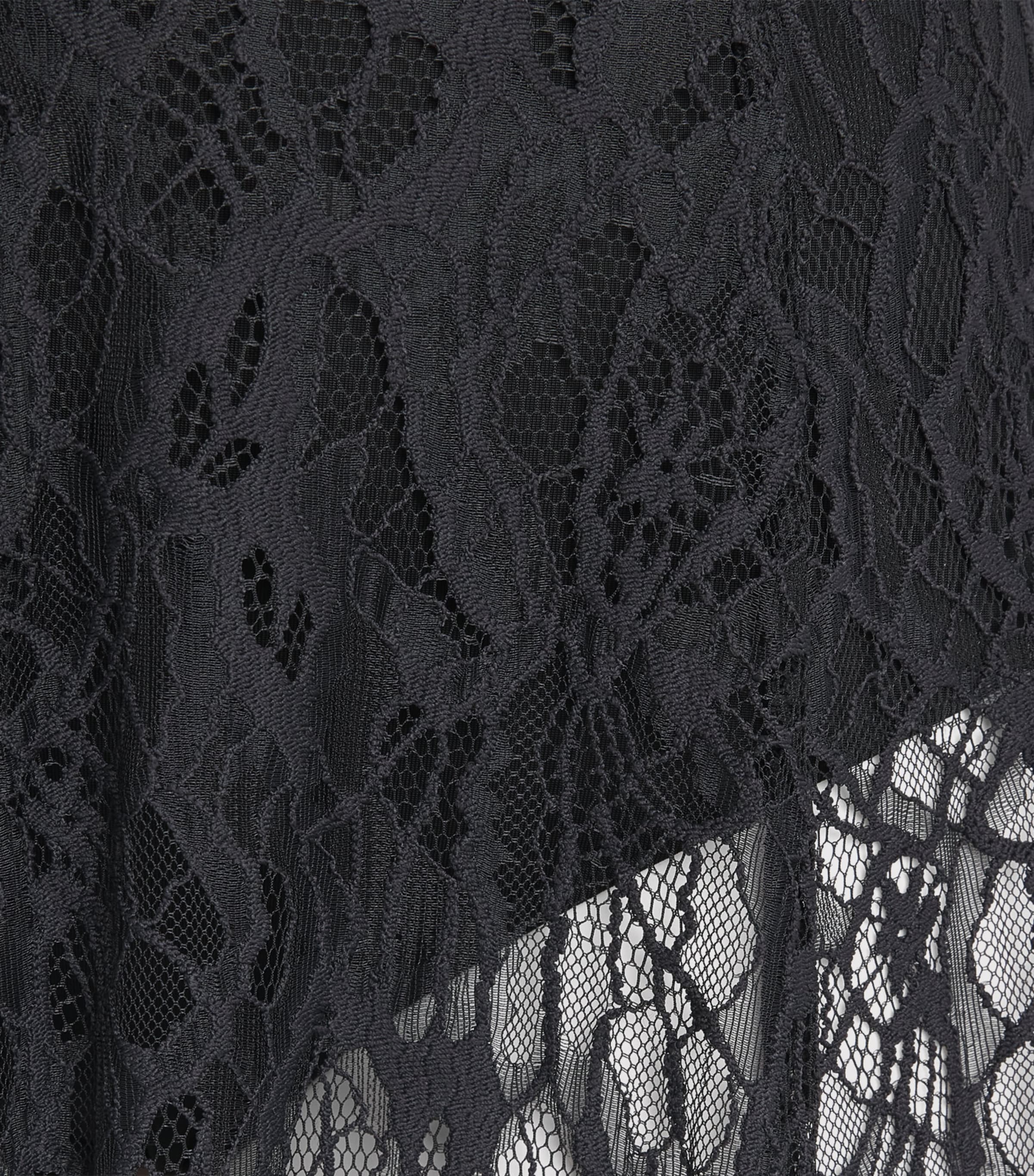 CAMILLA AND MARC Womens Lace Elaris Maxi Skirt Dblk Black Image 6