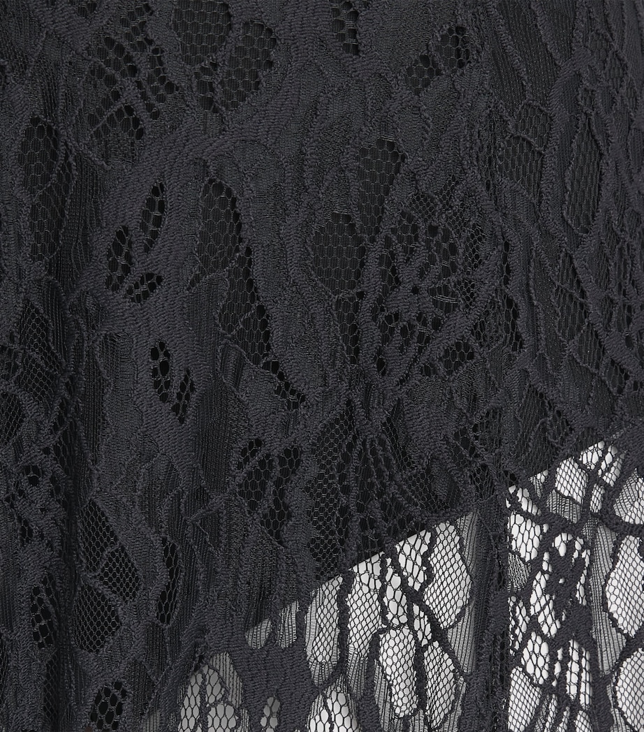 CAMILLA AND MARC Womens Lace Elaris Maxi Skirt Dblk Black Image 6