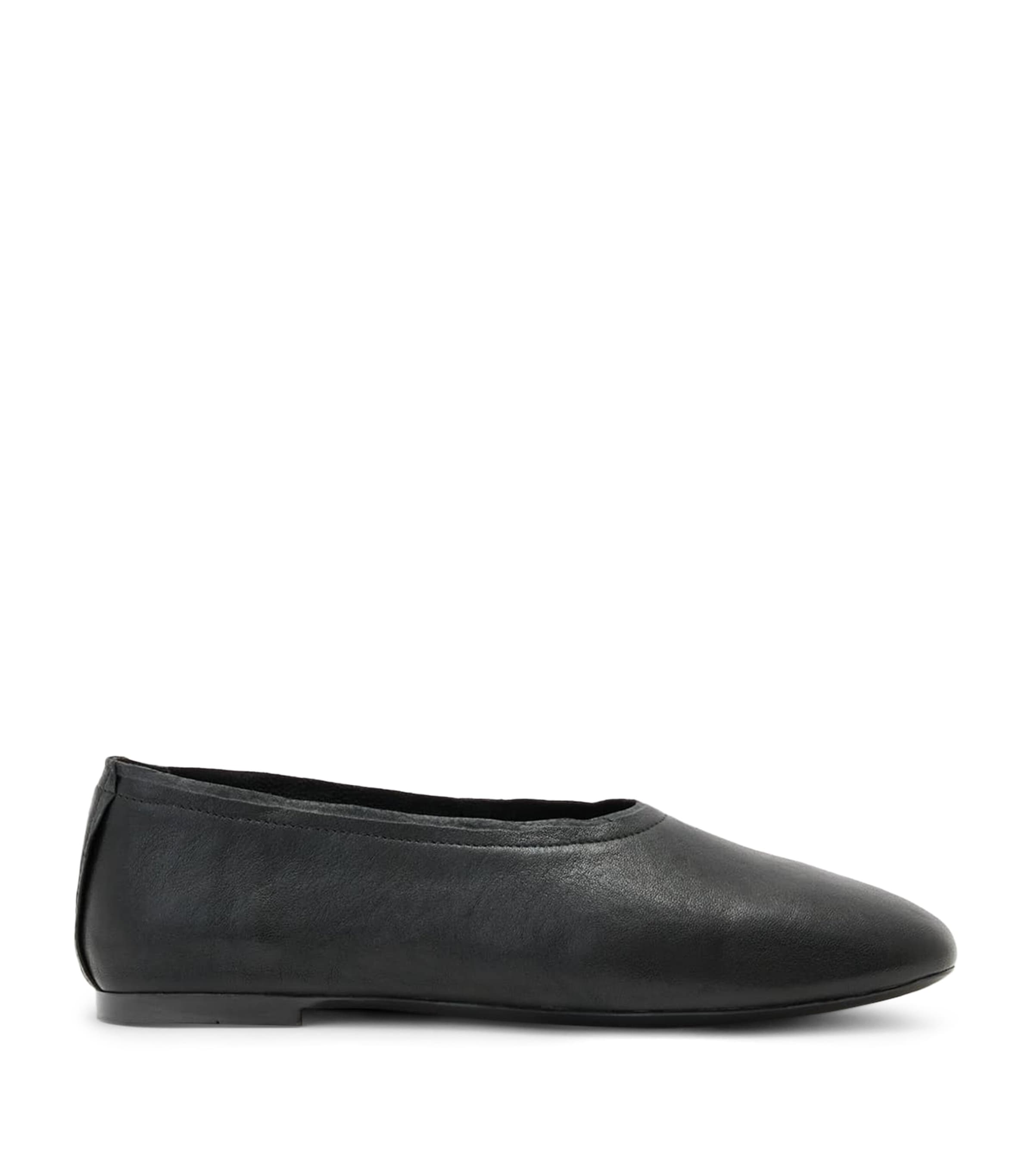 AllSaints Leather Hailee Ballet Flats Black Image 1
