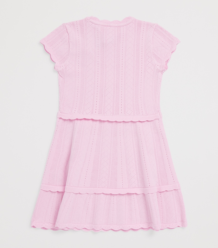 LoveShackFancy Knitted Pointelle Jovie Dress (7-14 Years) Cfspkcndy Floss Pnk Image 2